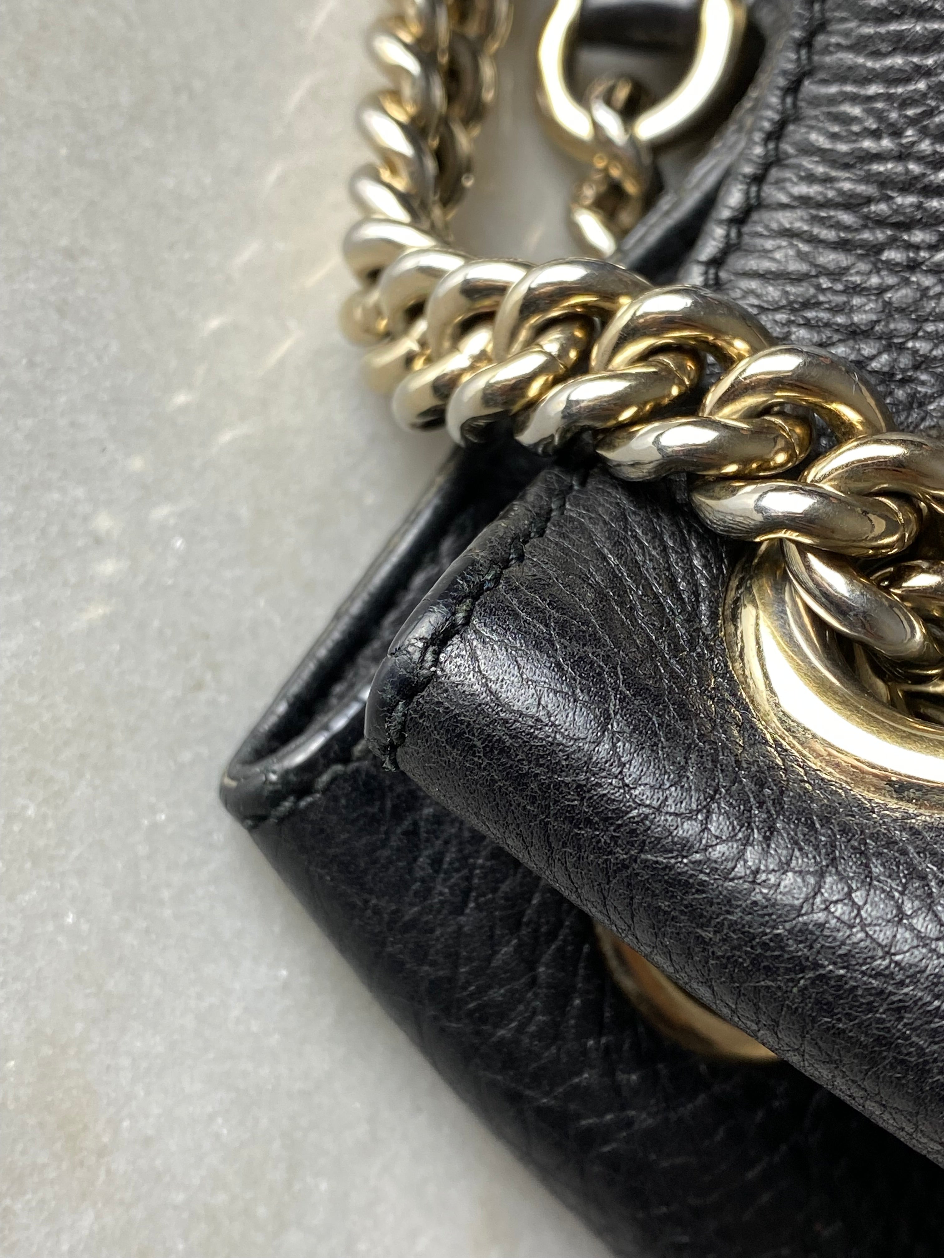 Gucci Black GG Soho Bag
