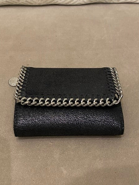 Stella Mccartney Black Compact Wallet-wallet-Stella Mccartney-The Closet Egypt