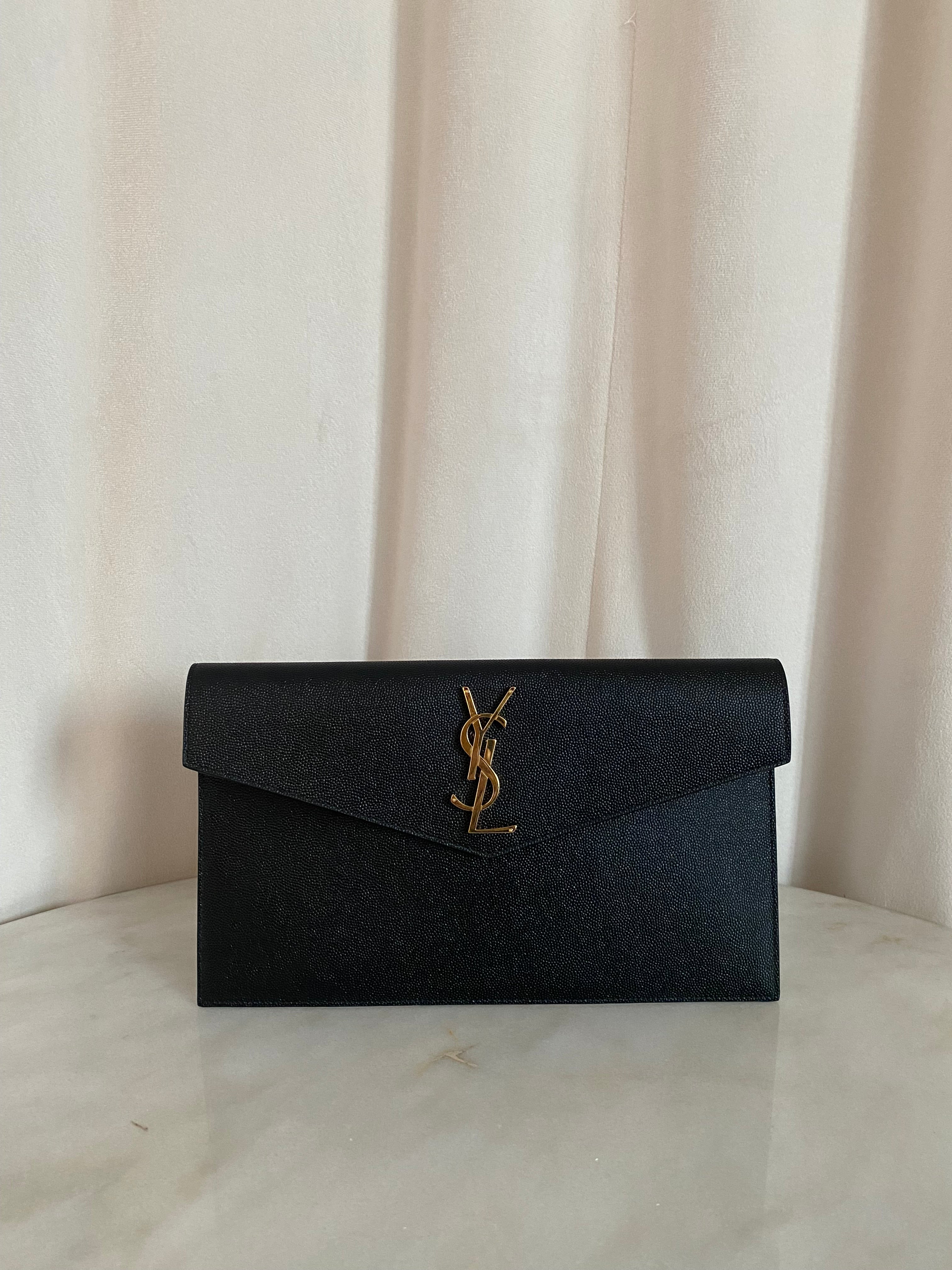 YSL Black Uptown Pouch-Pouch-YSL-The Closet Egypt