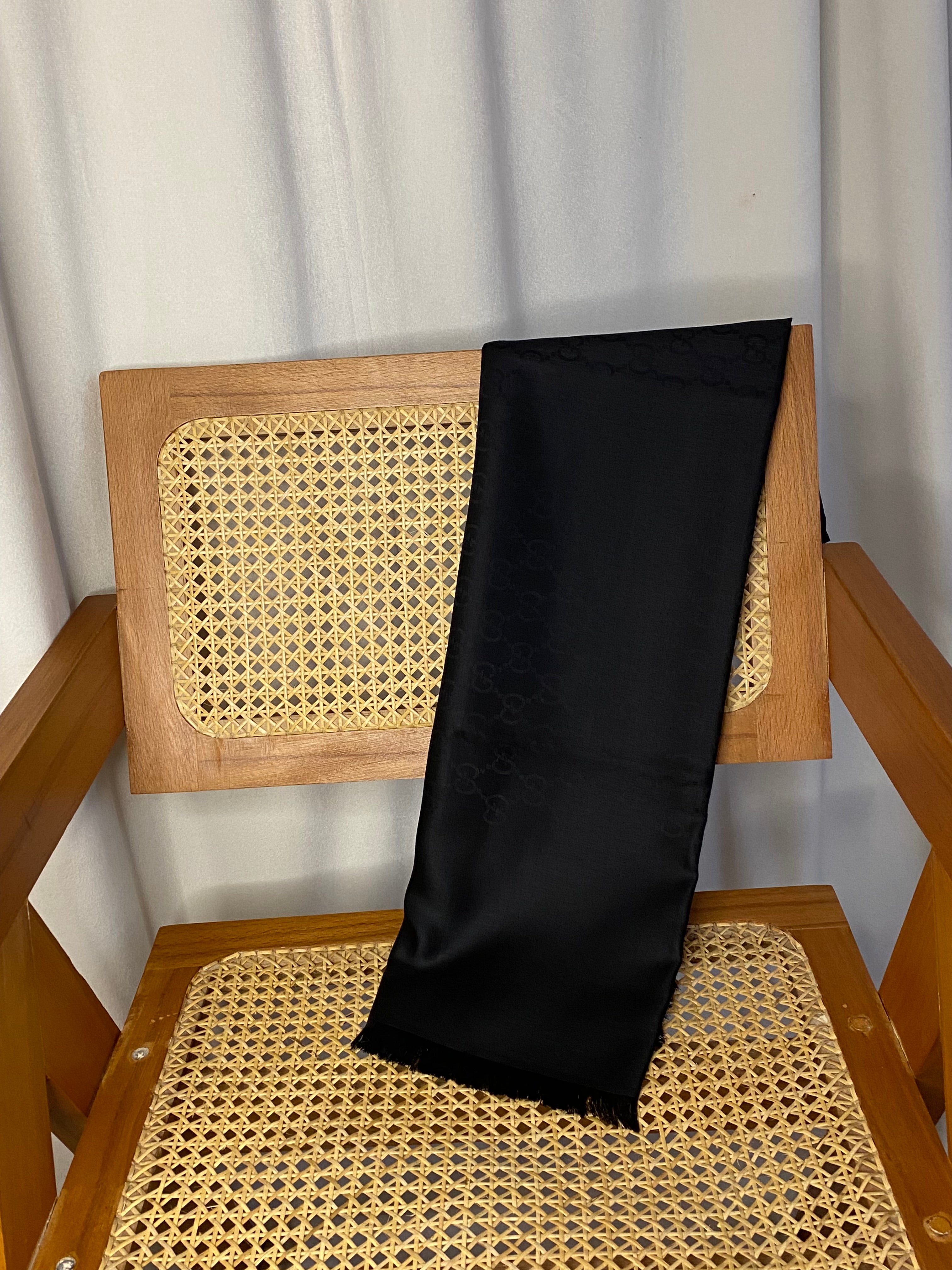 Gucci Black GG Scarf-Scarf-Gucci-The Closet Egypt