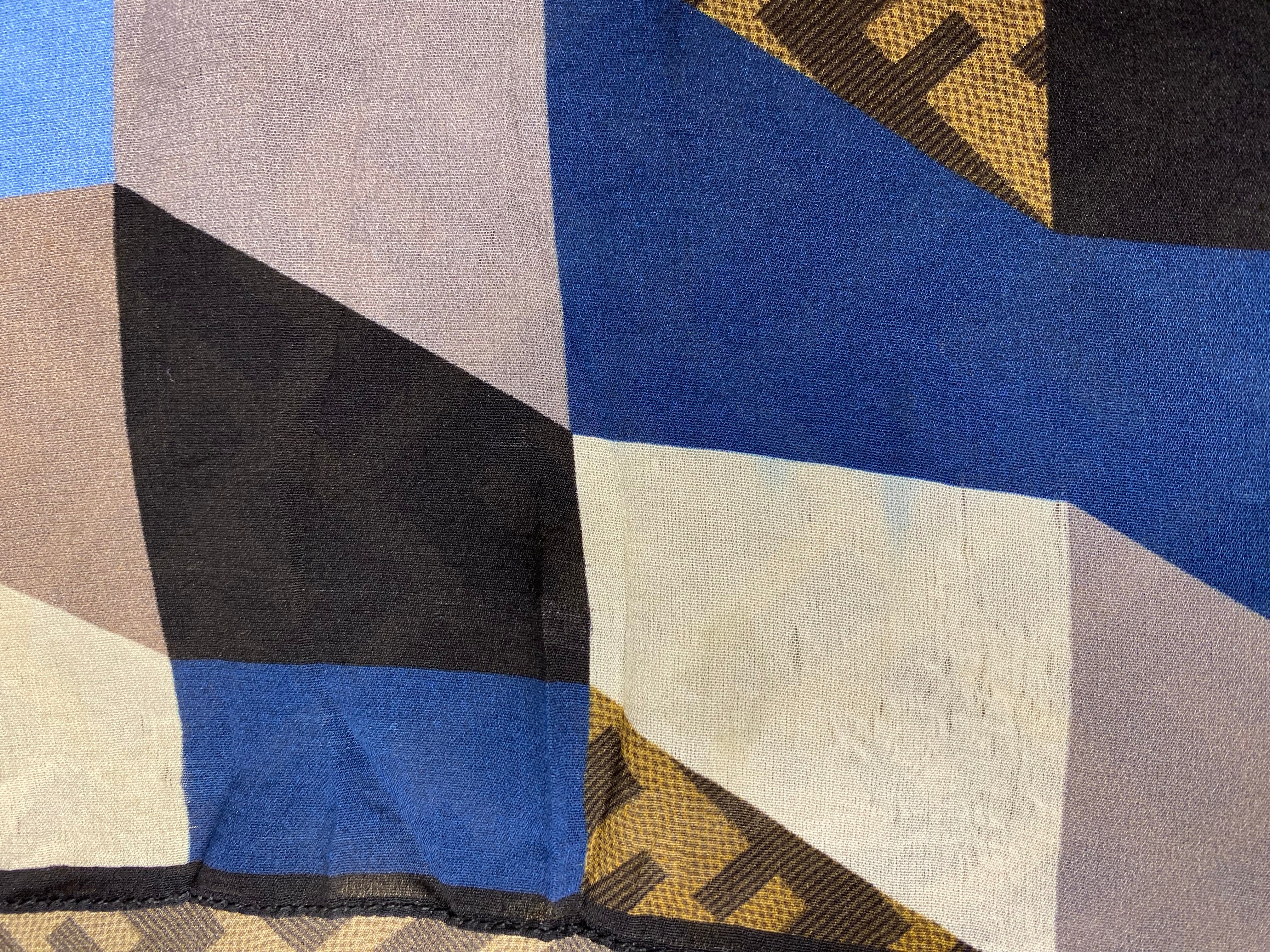 Fendi Multicolor FF Long Silk Scarf-Scarf-Fendi-The Closet Egypt