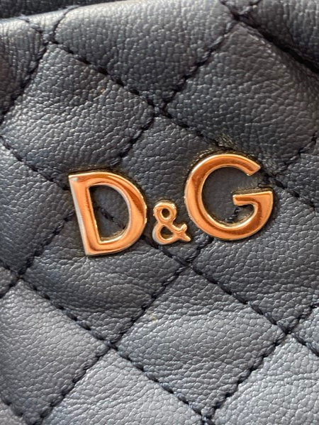 Dolce & Gabbana Blue Quilted Lily Glam Tote Bag-handbag-Dolce & Gabbana-The Closet Egypt