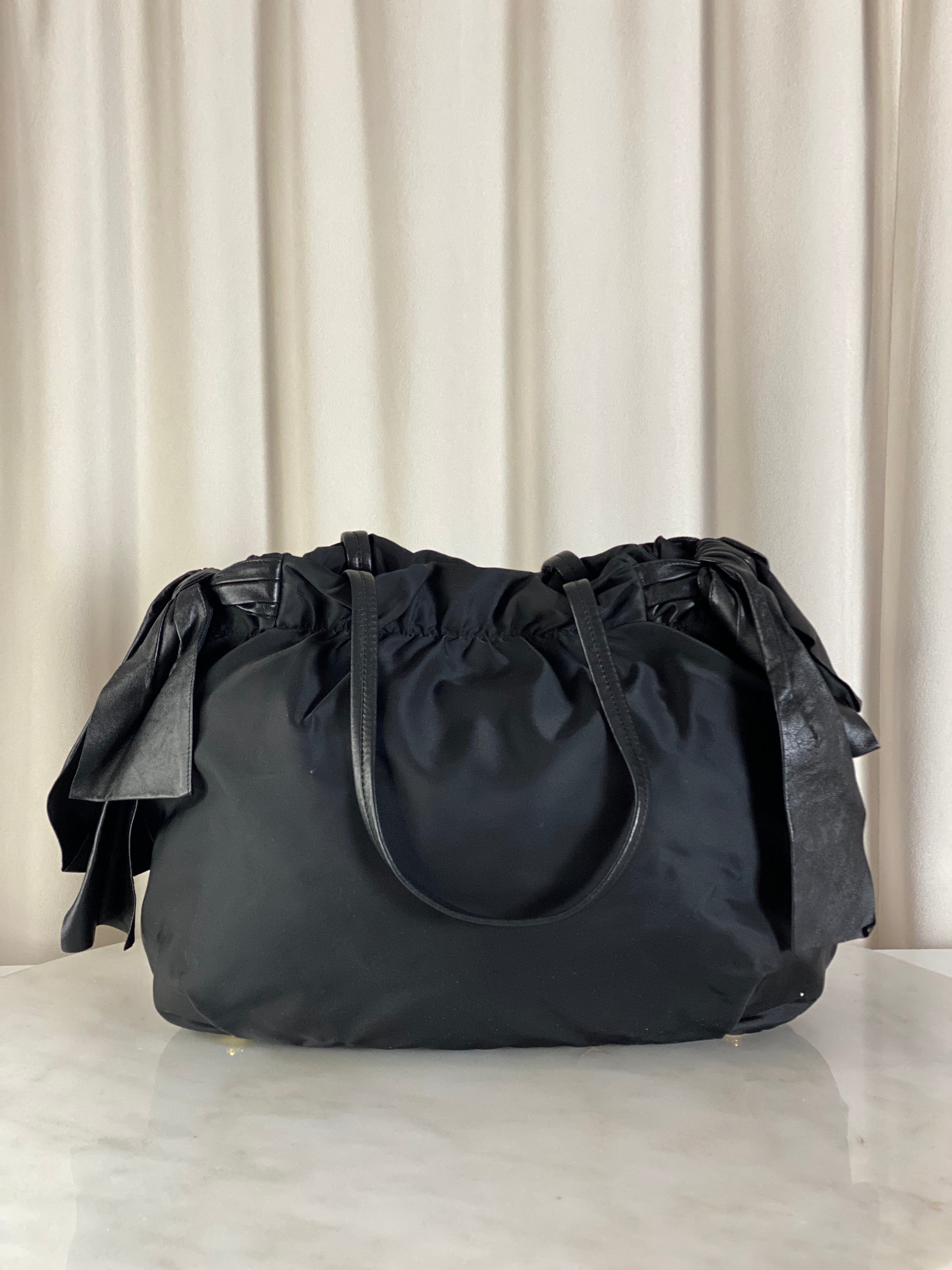 Prada Black Nylon Shoulder Bag-handbag-Prada-The Closet Egypt