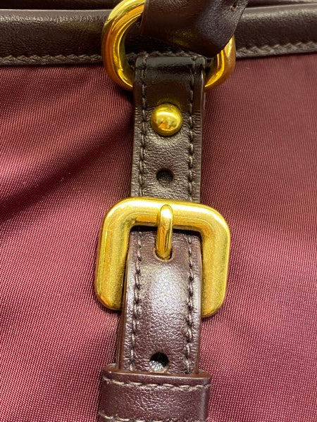 Prada Burgundy Waterproof Tote Bag-handbag-Prada-The Closet Egypt