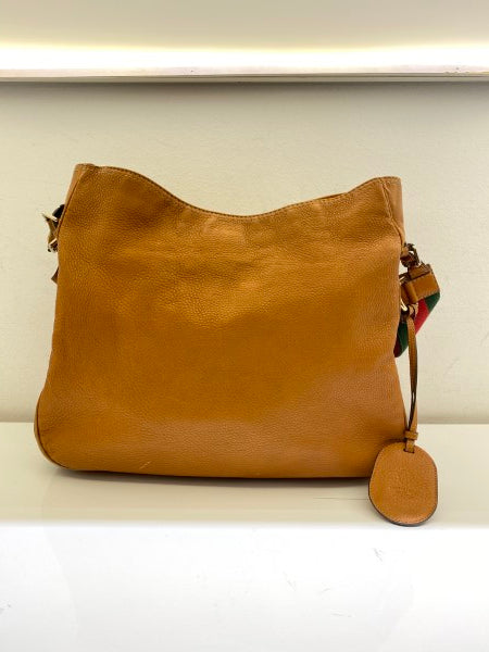 Gucci Brown Heritage Web Striped Hobo Bag-handbag-Gucci-The Closet Egypt