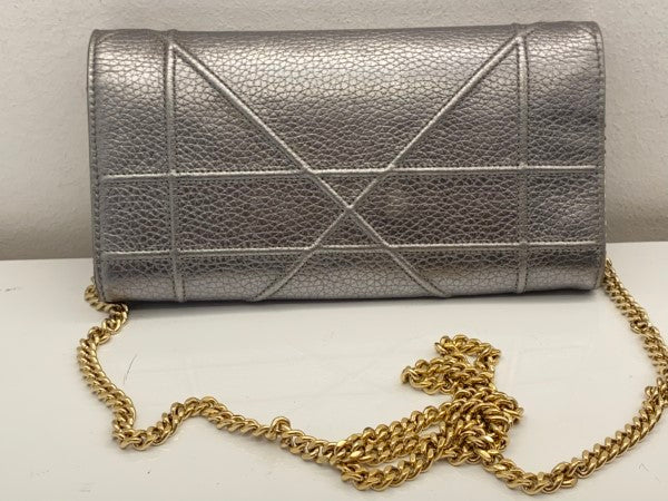 Christian Dior Silver Diorama WOC-Wallet Chain-Christian Dior-The Closet Egypt