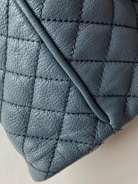 Dolce & Gabbana Blue Quilted Lily Glam Tote Bag-handbag-Dolce & Gabbana-The Closet Egypt