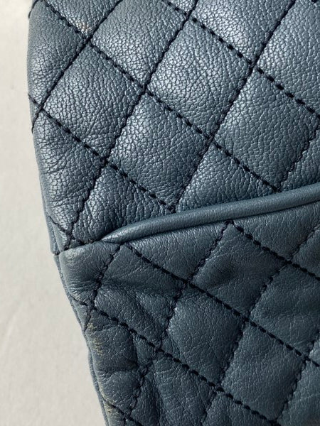 Dolce & Gabbana Blue Quilted Lily Glam Tote Bag-handbag-Dolce & Gabbana-The Closet Egypt