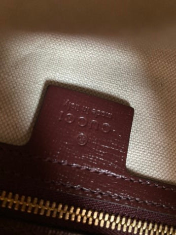 Gucci Burgundy GG Supreme Jackie 1961 Small Shoulder Bag-handbag-Gucci-The Closet Egypt