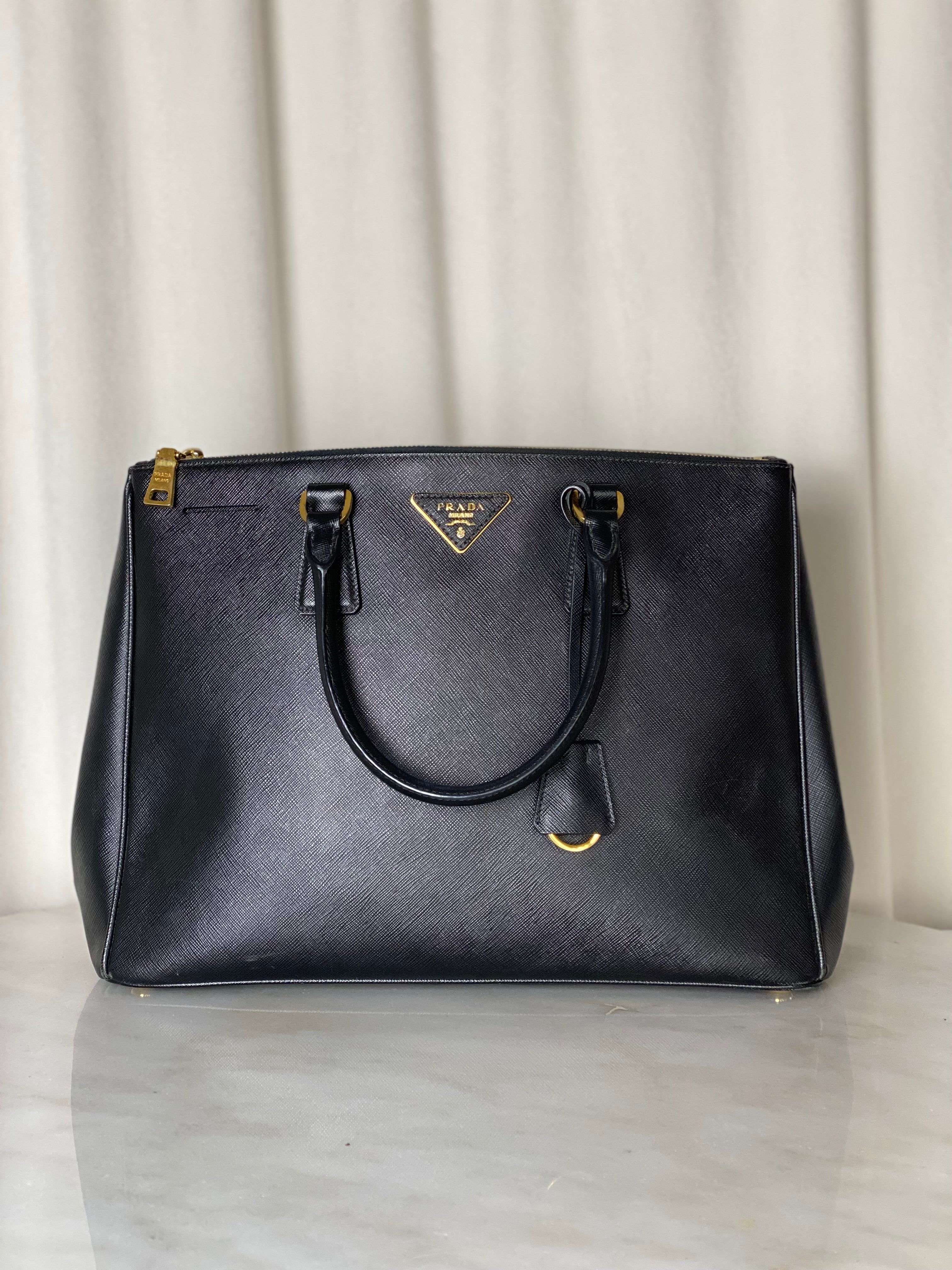 Prada Black 2 Zip Tote Bag-handbag-Prada-The Closet Egypt