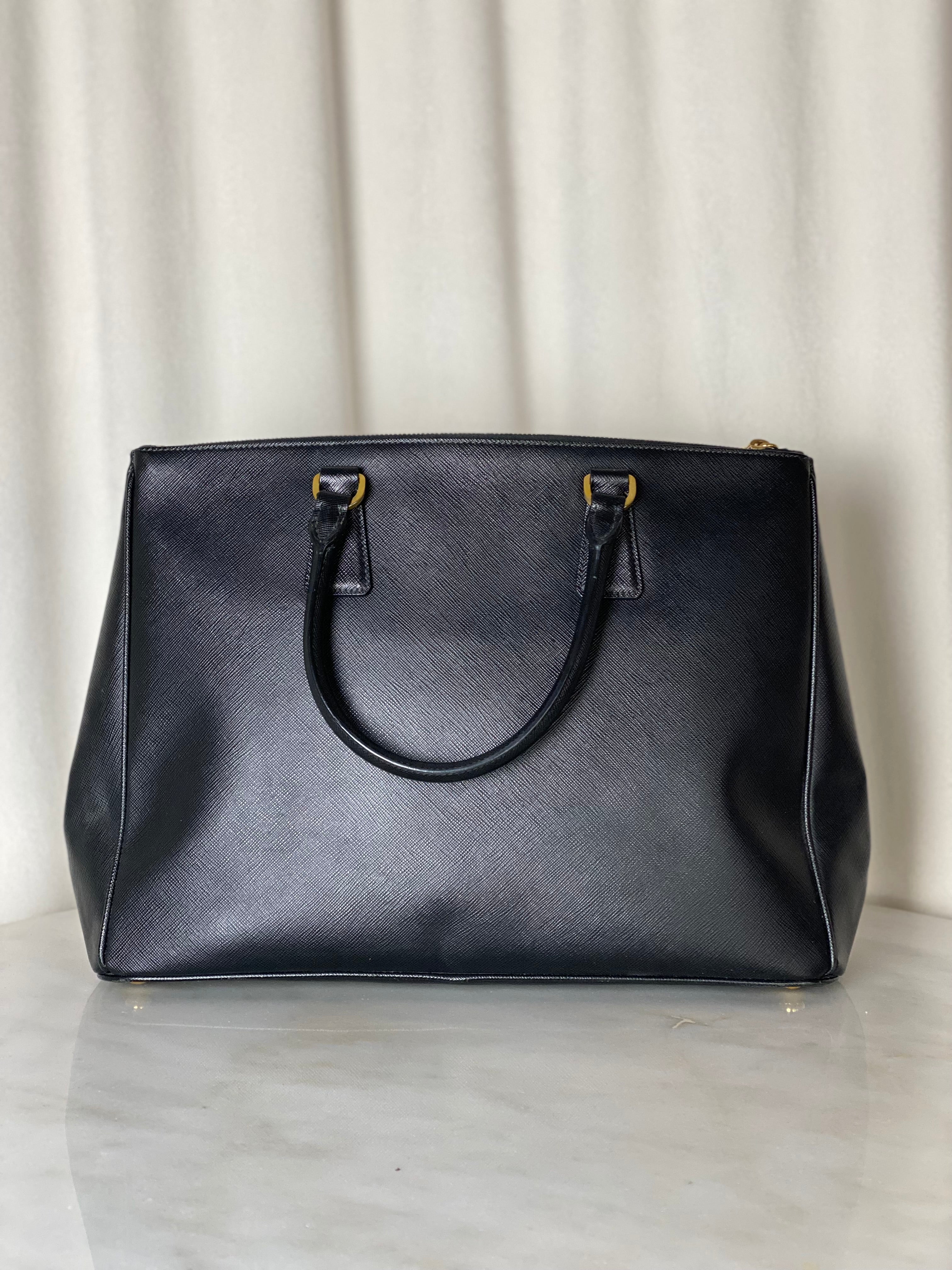 Prada Black 2 Zip Tote Bag-handbag-Prada-The Closet Egypt