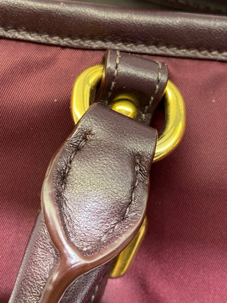 Prada Burgundy Waterproof Tote Bag-handbag-Prada-The Closet Egypt