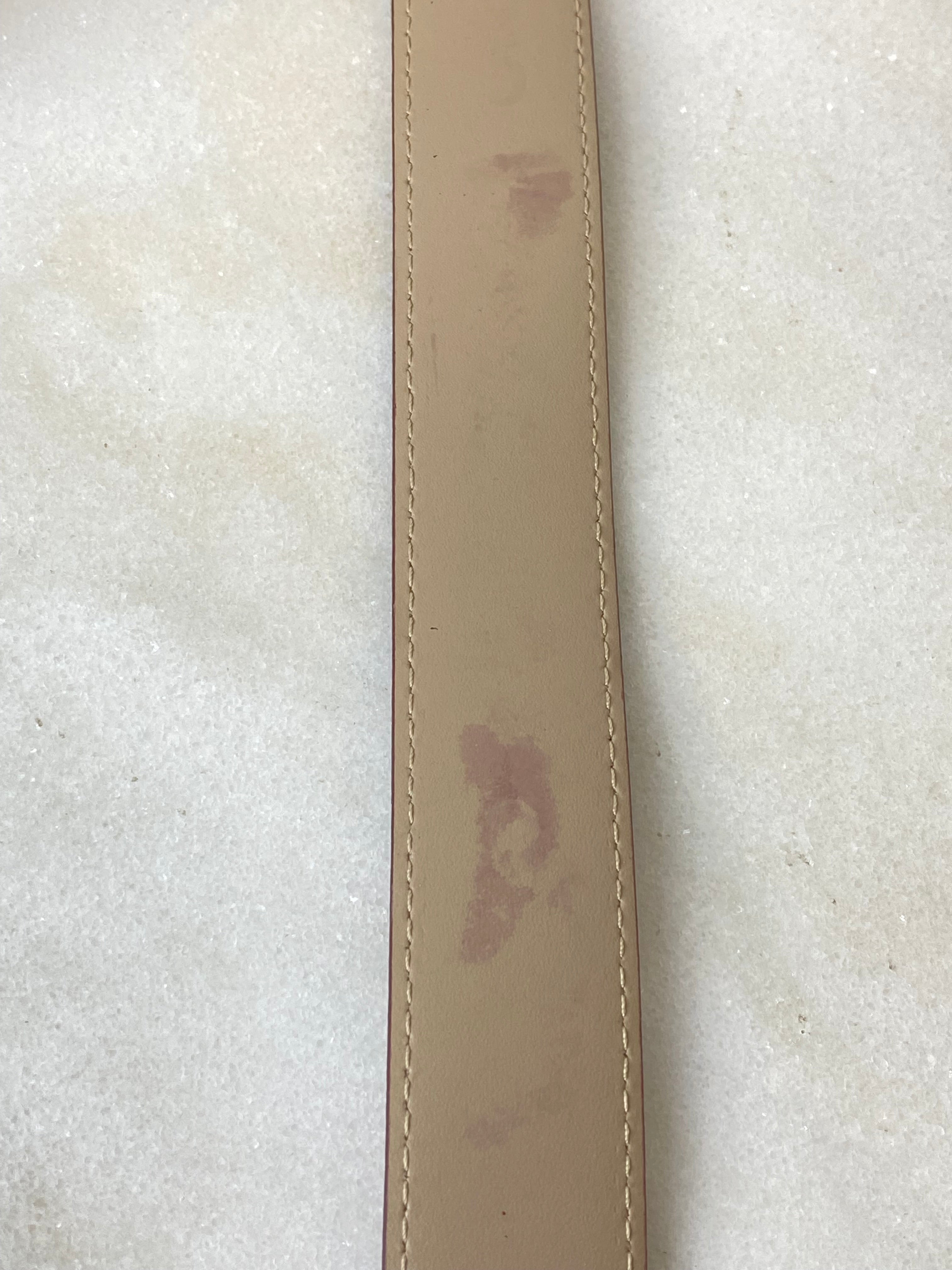 Burberry Dark Red Vernis House Check Belt 44-Belt-Burberry-The Closet Egypt