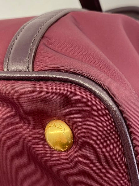 Prada Burgundy Waterproof Tote Bag-handbag-Prada-The Closet Egypt