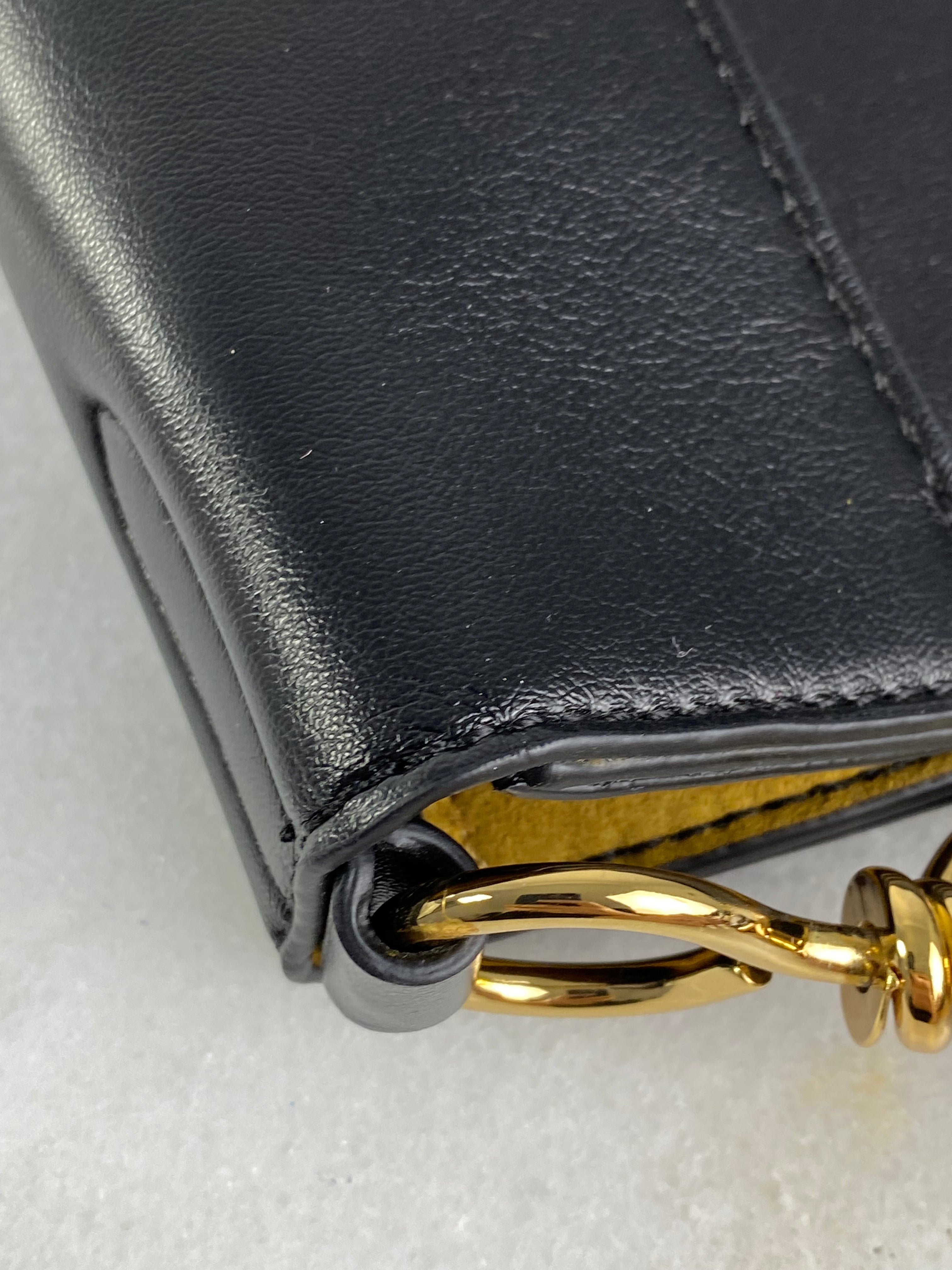 Stella Mccartney Black Logo Crossbody Bag