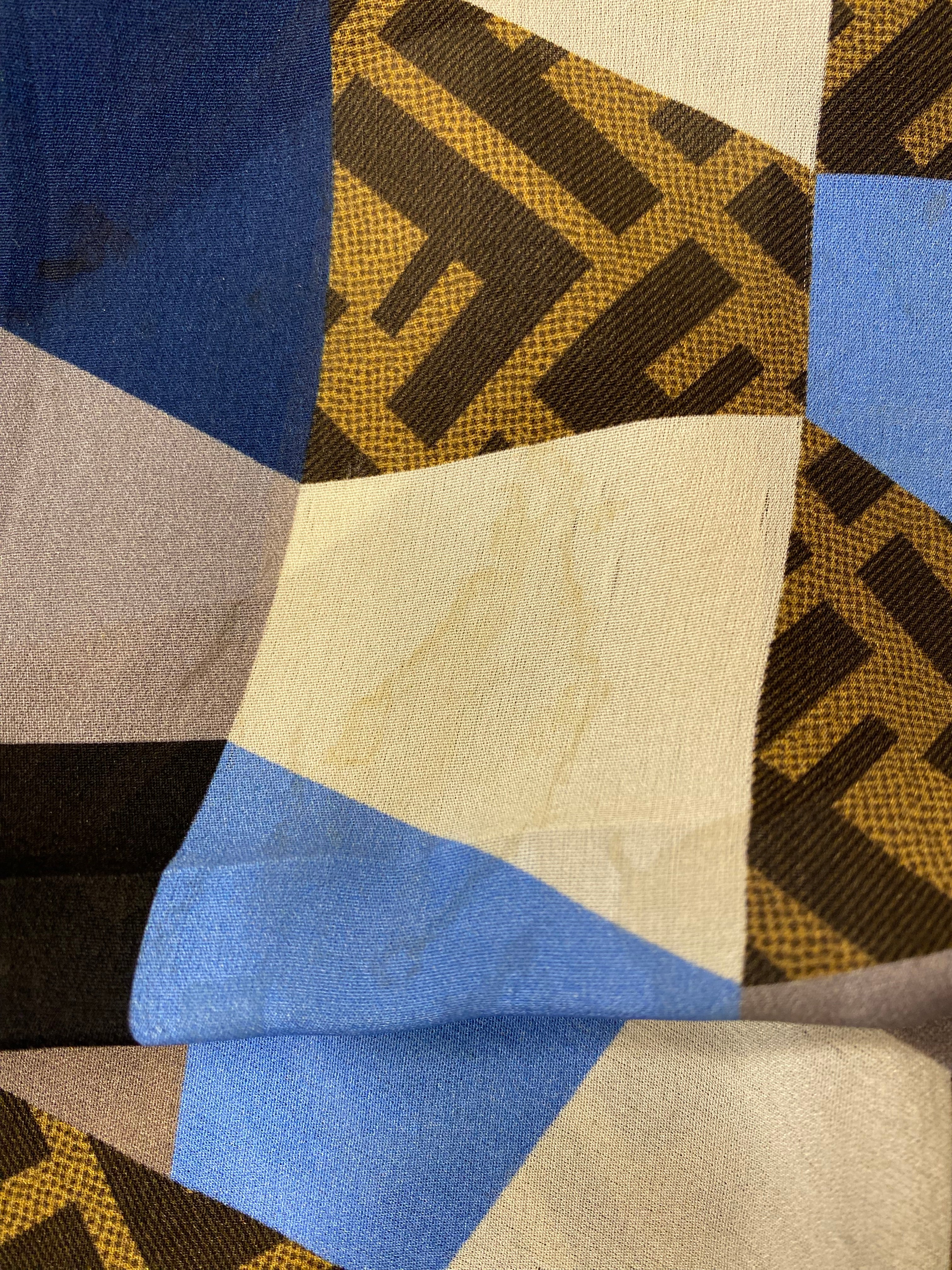 Fendi Multicolor FF Long Silk Scarf-Scarf-Fendi-The Closet Egypt