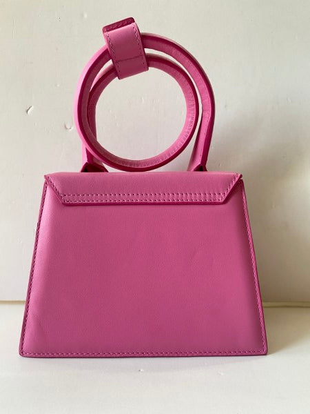 Jacquemus Pink Le Chiquito Noeud Les Classiques Top Handle Bag-handbag-Jacquemus-The Closet Egypt