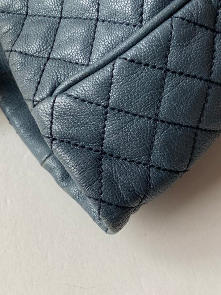 Dolce & Gabbana Blue Quilted Lily Glam Tote Bag-handbag-Dolce & Gabbana-The Closet Egypt