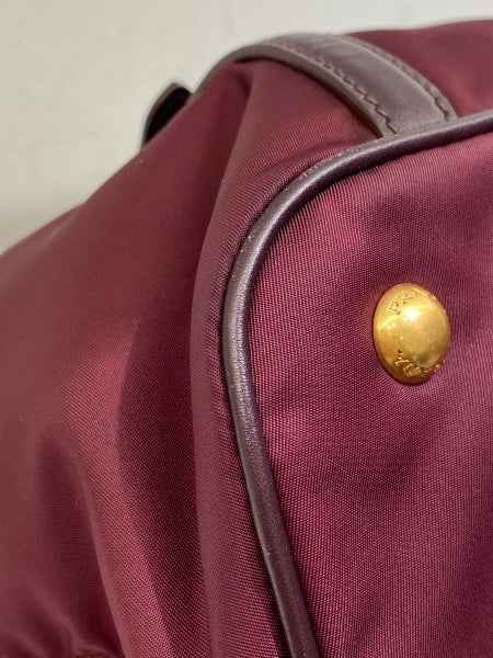 Prada Burgundy Waterproof Tote Bag-handbag-Prada-The Closet Egypt