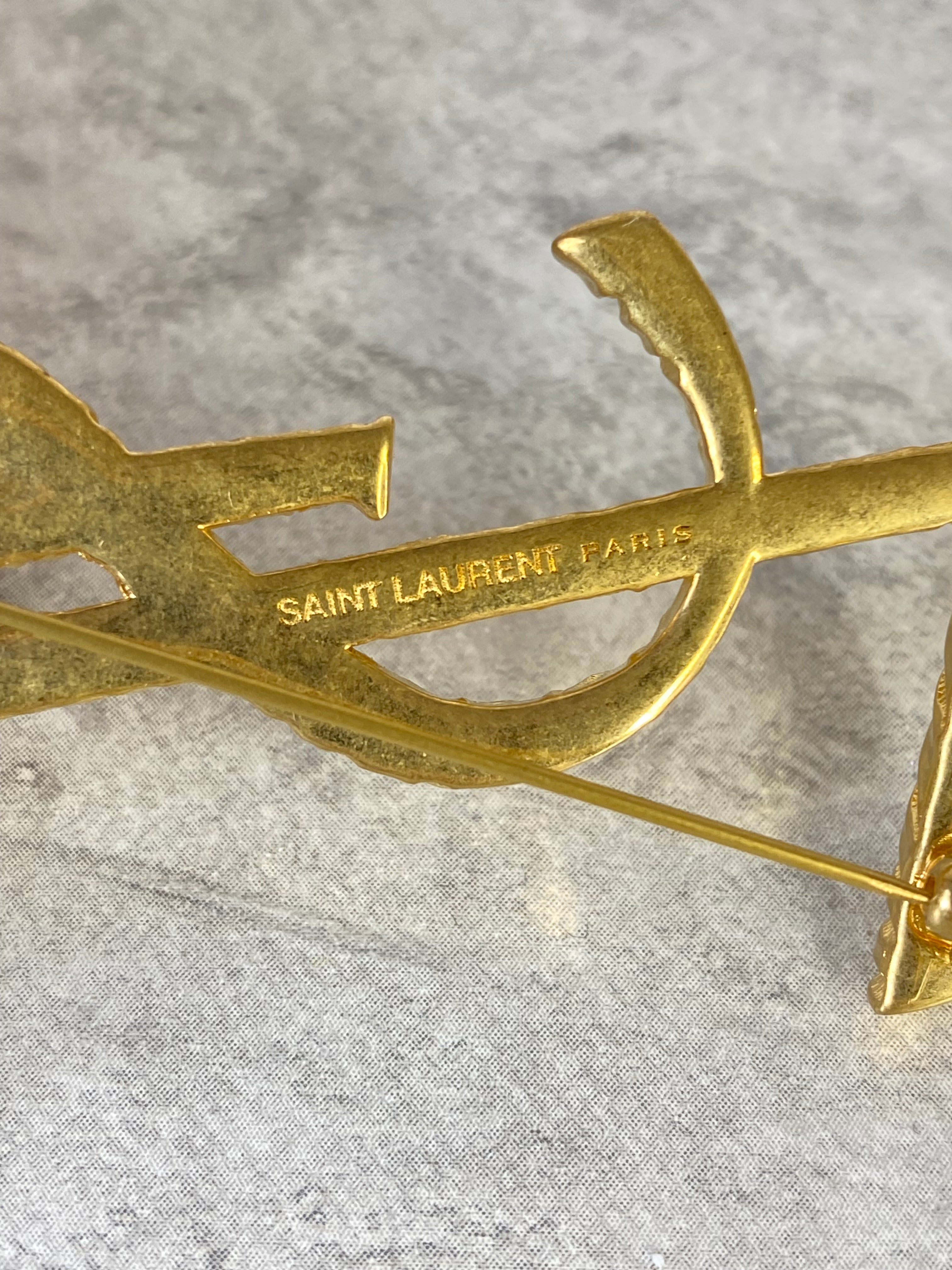 YSL Gold Brooch-Brooch-YSL-The Closet Egypt