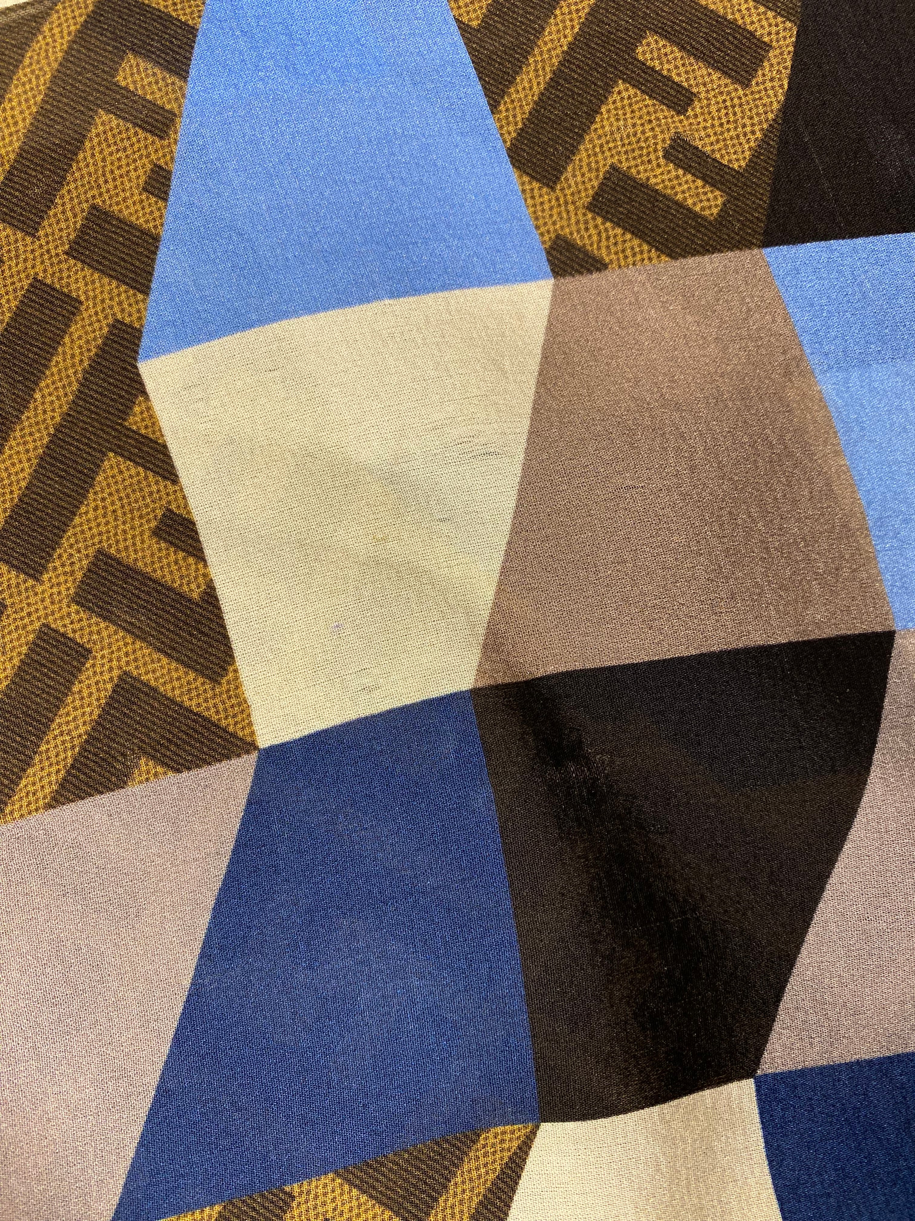 Fendi Multicolor FF Long Silk Scarf-Scarf-Fendi-The Closet Egypt