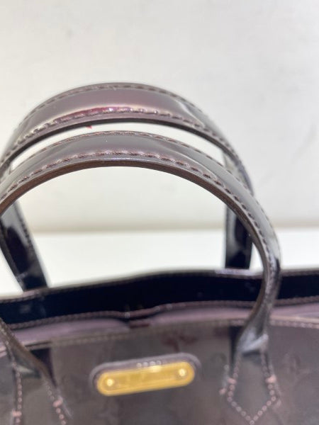Louis Vuitton Burgundy Monogram Vernis Wilshire Tote Bag-handbag-Louis Vuitton-The Closet Egypt