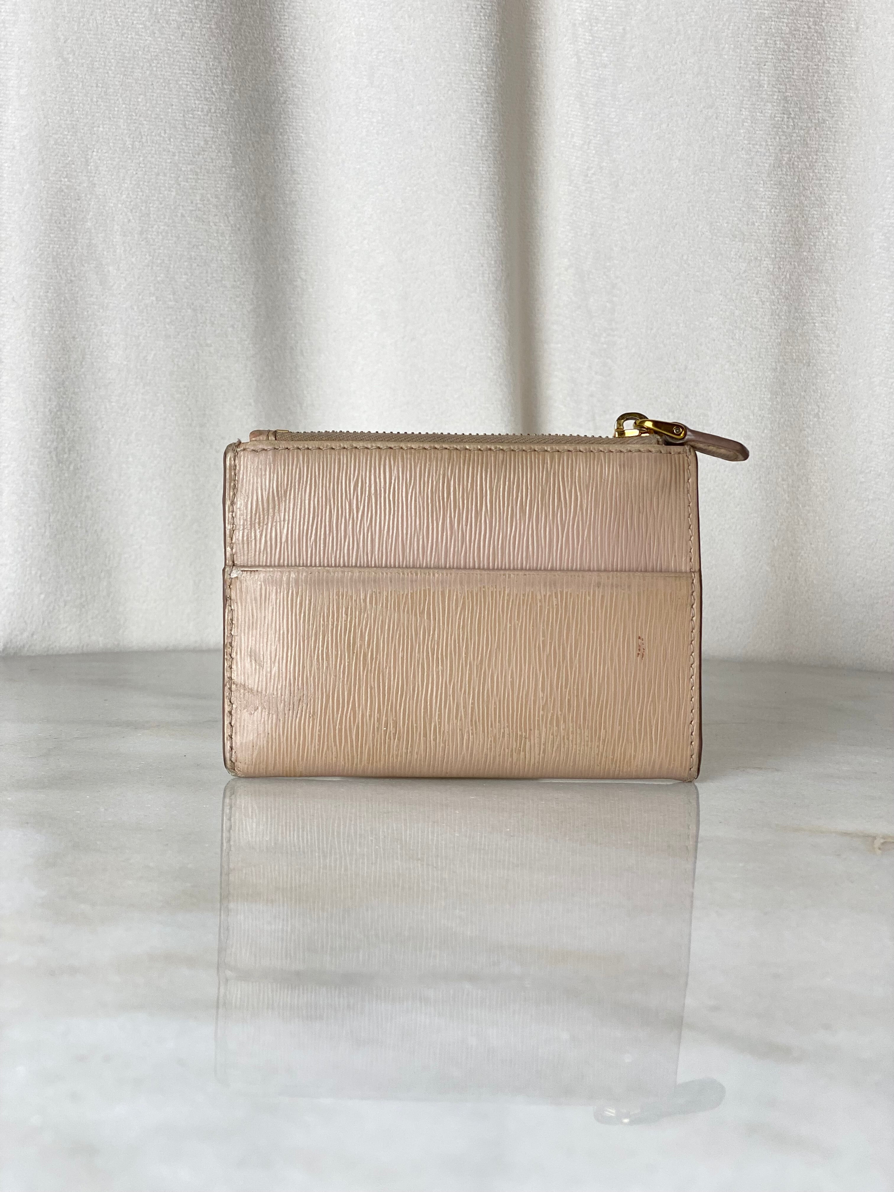 Prada Beige Card Holder-Card Holder-Prada-The Closet Egypt