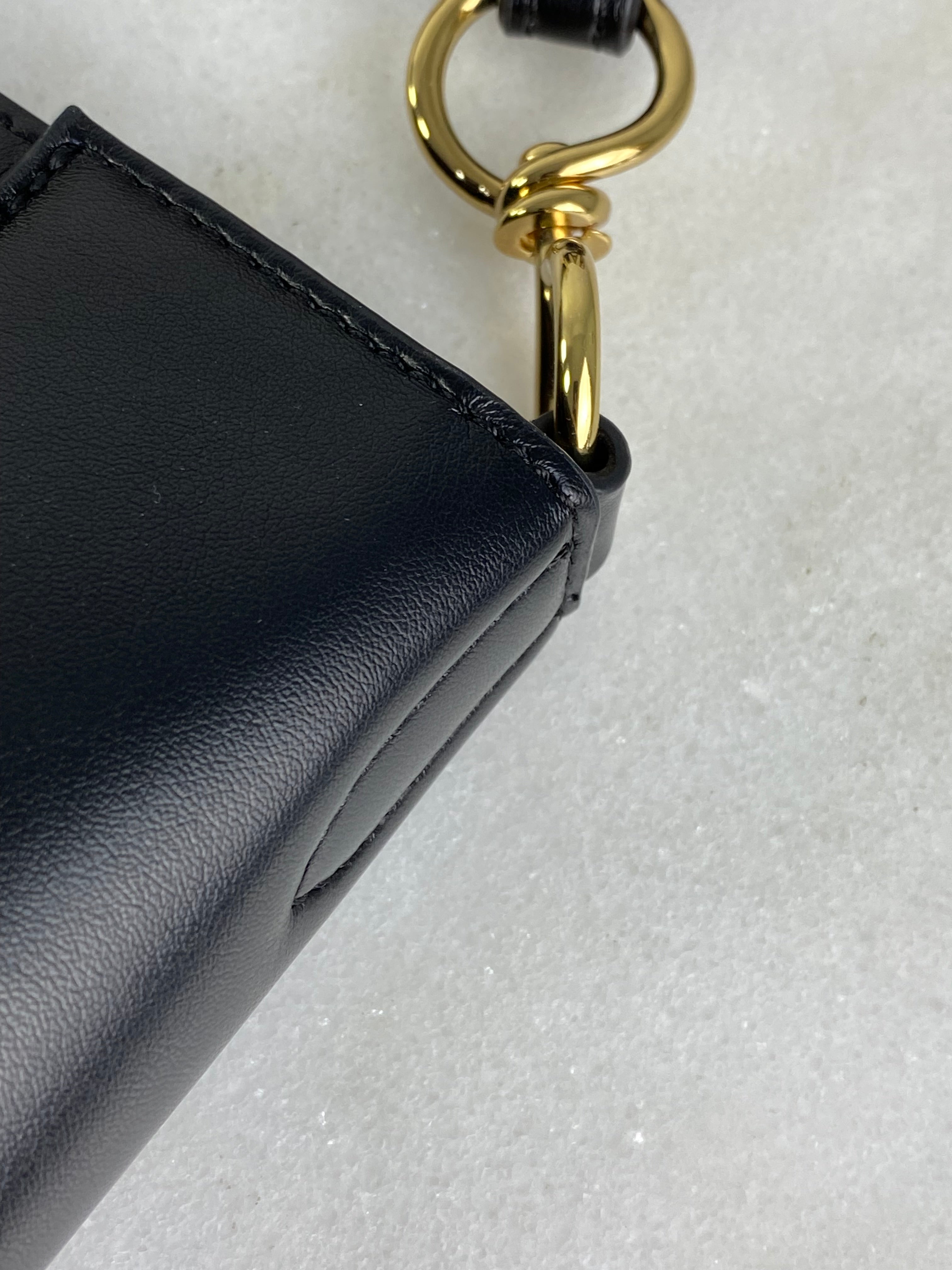 Stella Mccartney Black Logo Crossbody Bag