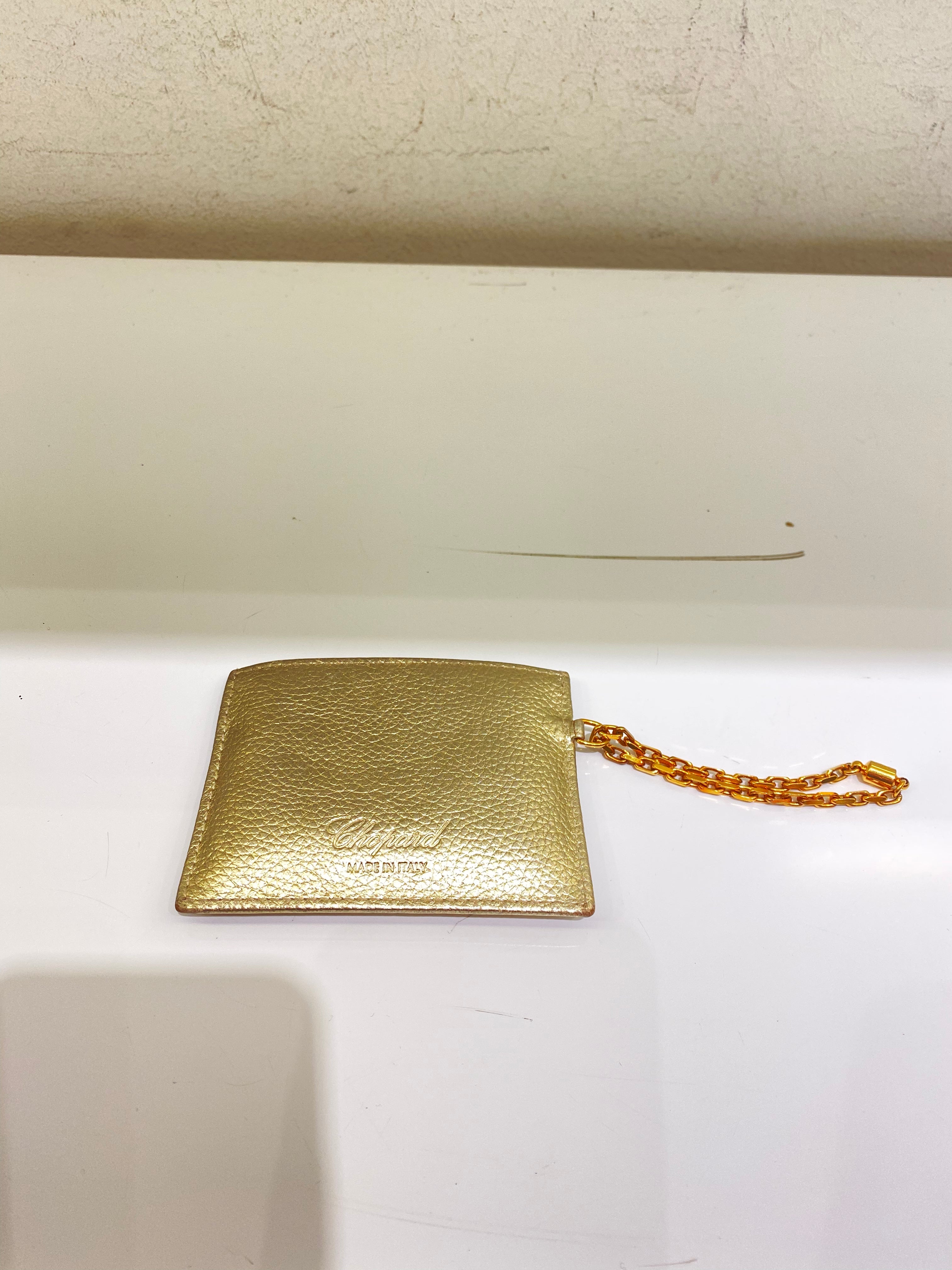 Chopard Metallic Gold Card Holder-Card Holder-Chopard-The Closet Egypt