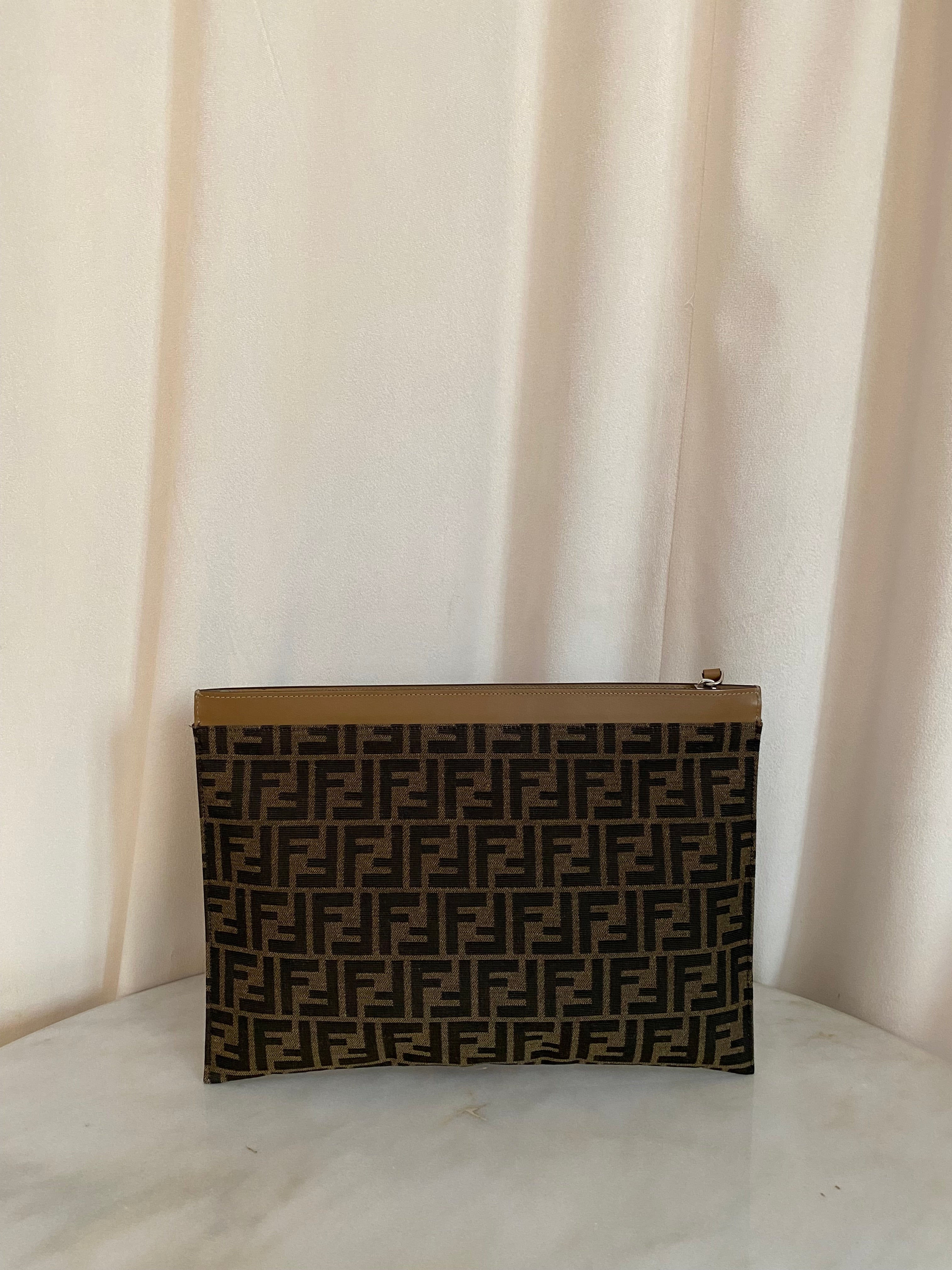 Fendi Brown FF Pouch