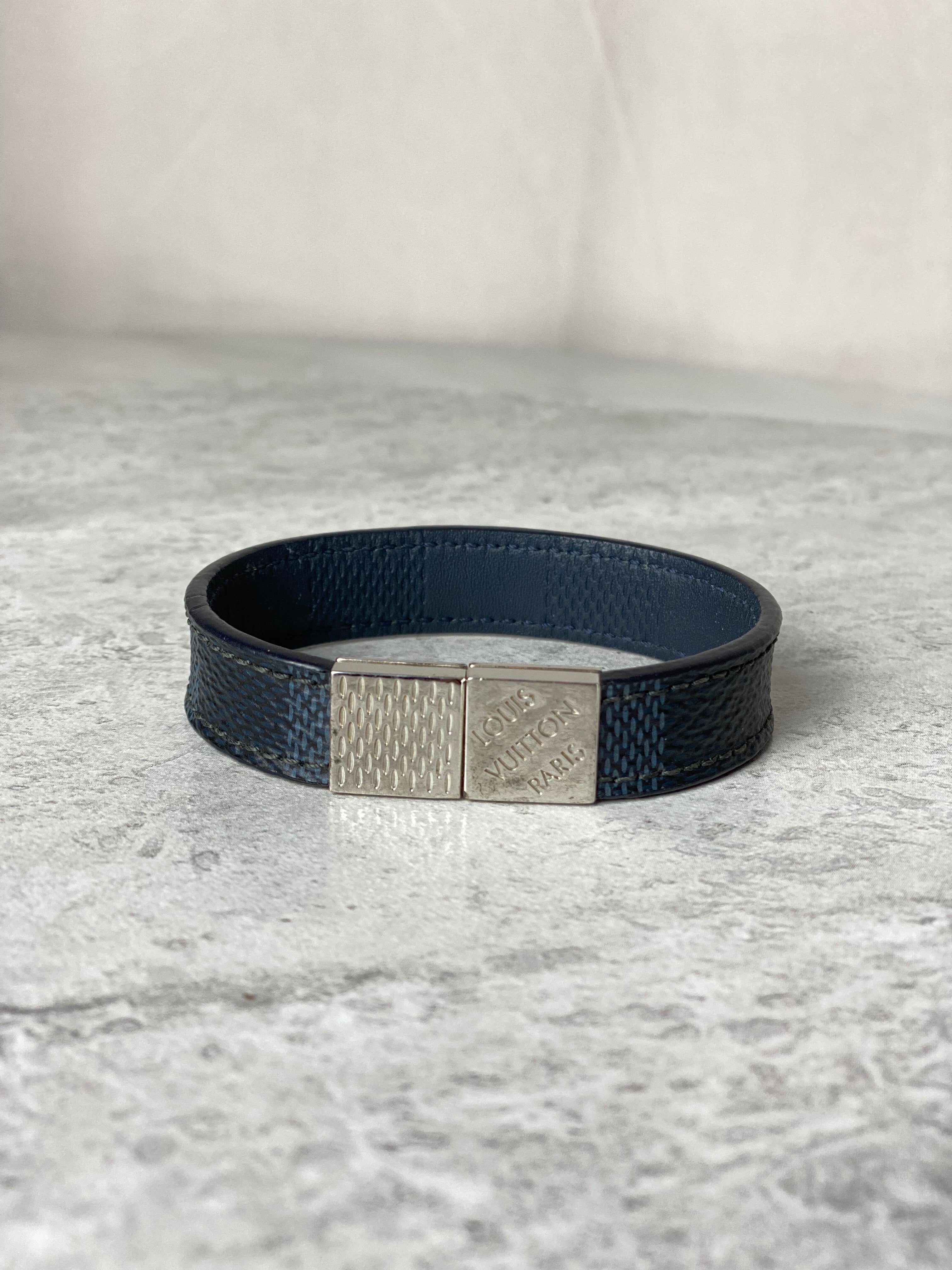 Louis Vuitton Damier Navy Cobalt Pull It Reversible Bracelet-Bracelet-Louis Vuitton-The Closet Egypt
