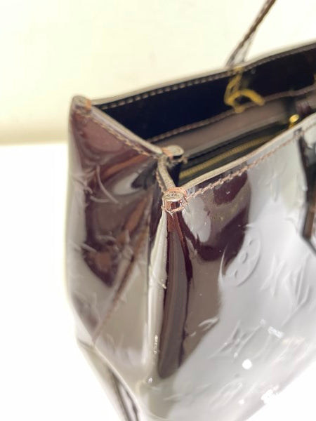 Louis Vuitton Burgundy Monogram Vernis Wilshire Tote Bag-handbag-Louis Vuitton-The Closet Egypt