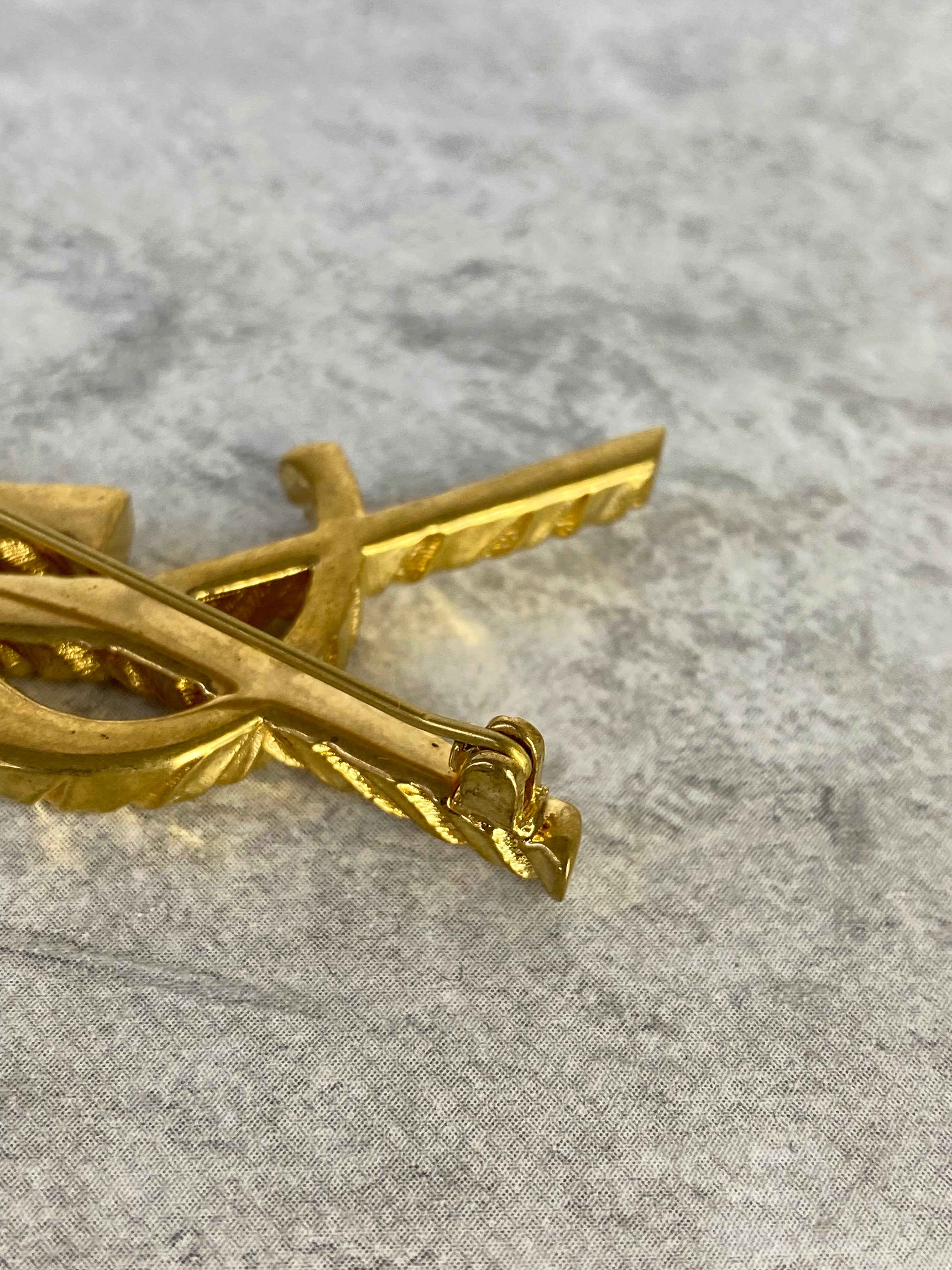 YSL Gold Brooch-Brooch-YSL-The Closet Egypt