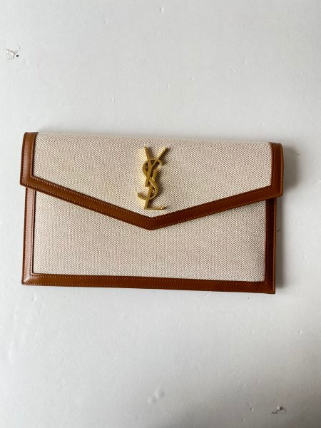 YSL Bicolor Uptown Pouch-Pouch-YSL-The Closet Egypt