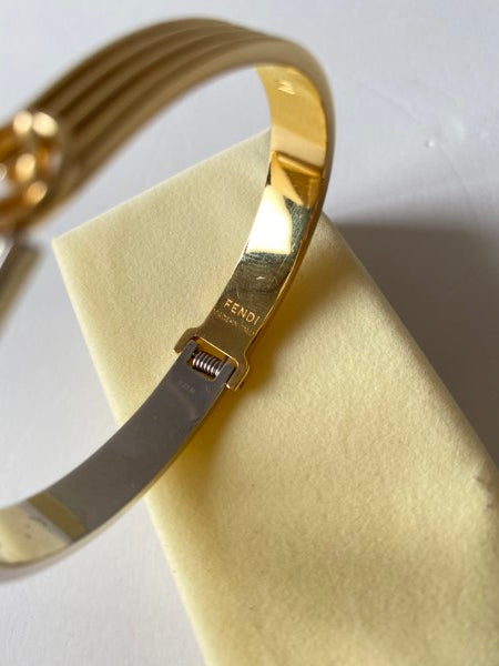 Fendi Bicolor F Bracelet-Bracelet-Fendi-The Closet Egypt