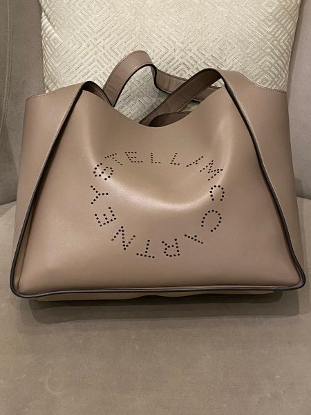 Stella Mccartney Beige Logo Tote Bag-handbag-Stella Mccartney-The Closet Egypt