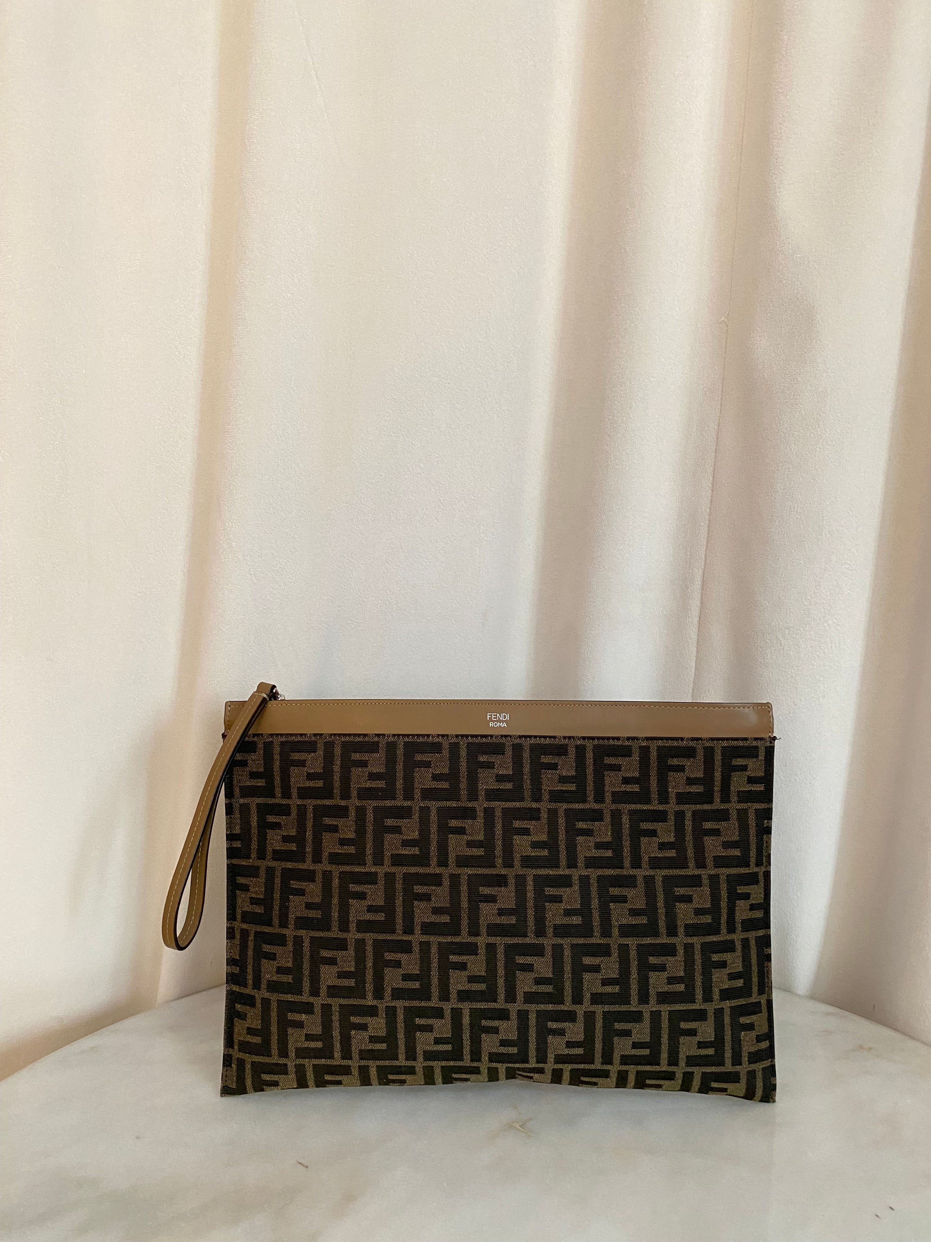 Fendi Brown FF Pouch