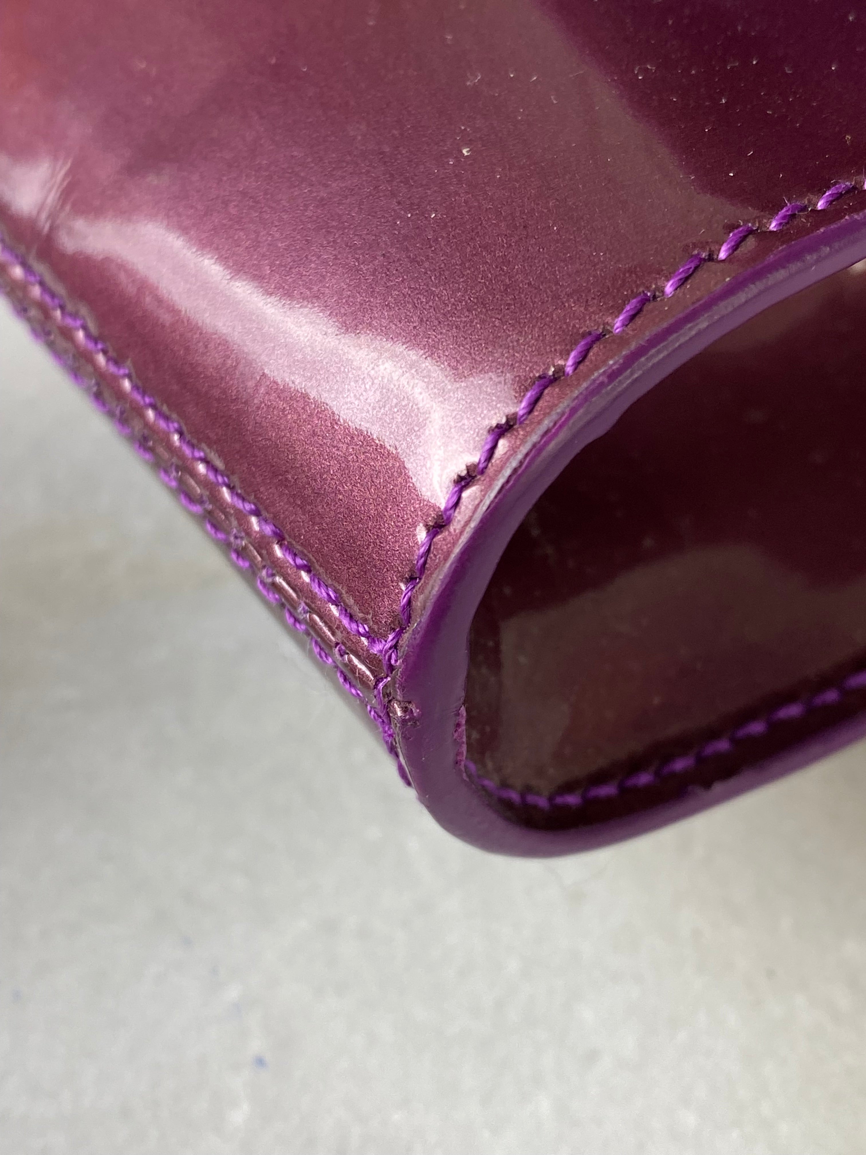 YSL Burgundy Belle De Jour Vernis Pouch