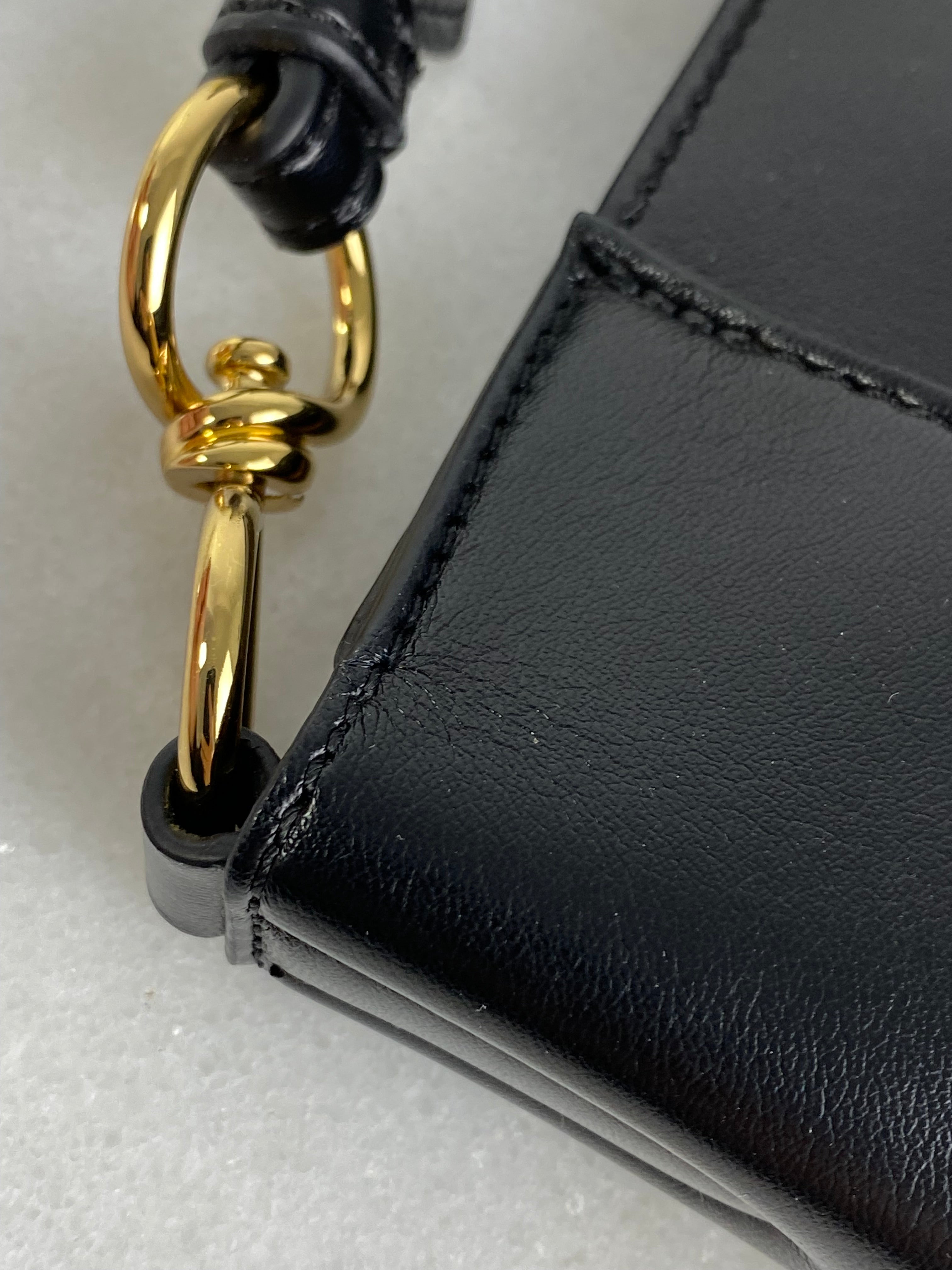 Stella Mccartney Black Logo Crossbody Bag