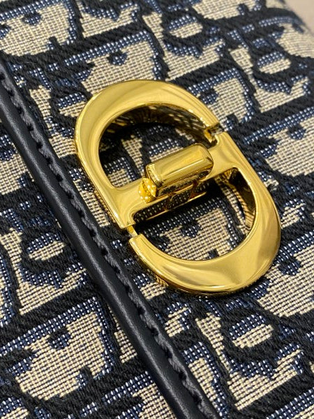 Christian Dior Navy Blue 30 Montaigne Avenue Oblique Bag-handbag-Christian Dior-The Closet Egypt
