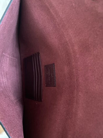 Valentino Burgundy Envelope Studded Clutch-Clutch-Valentino-The Closet Egypt