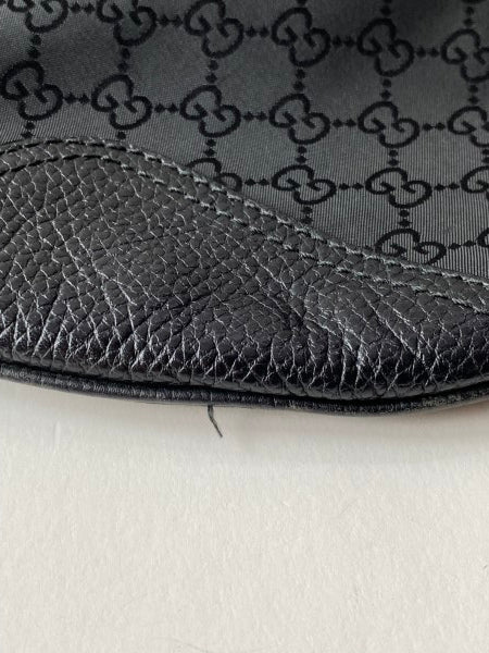 Gucci Black GG Nylon Hobo Bag-handbag-Gucci-The Closet Egypt