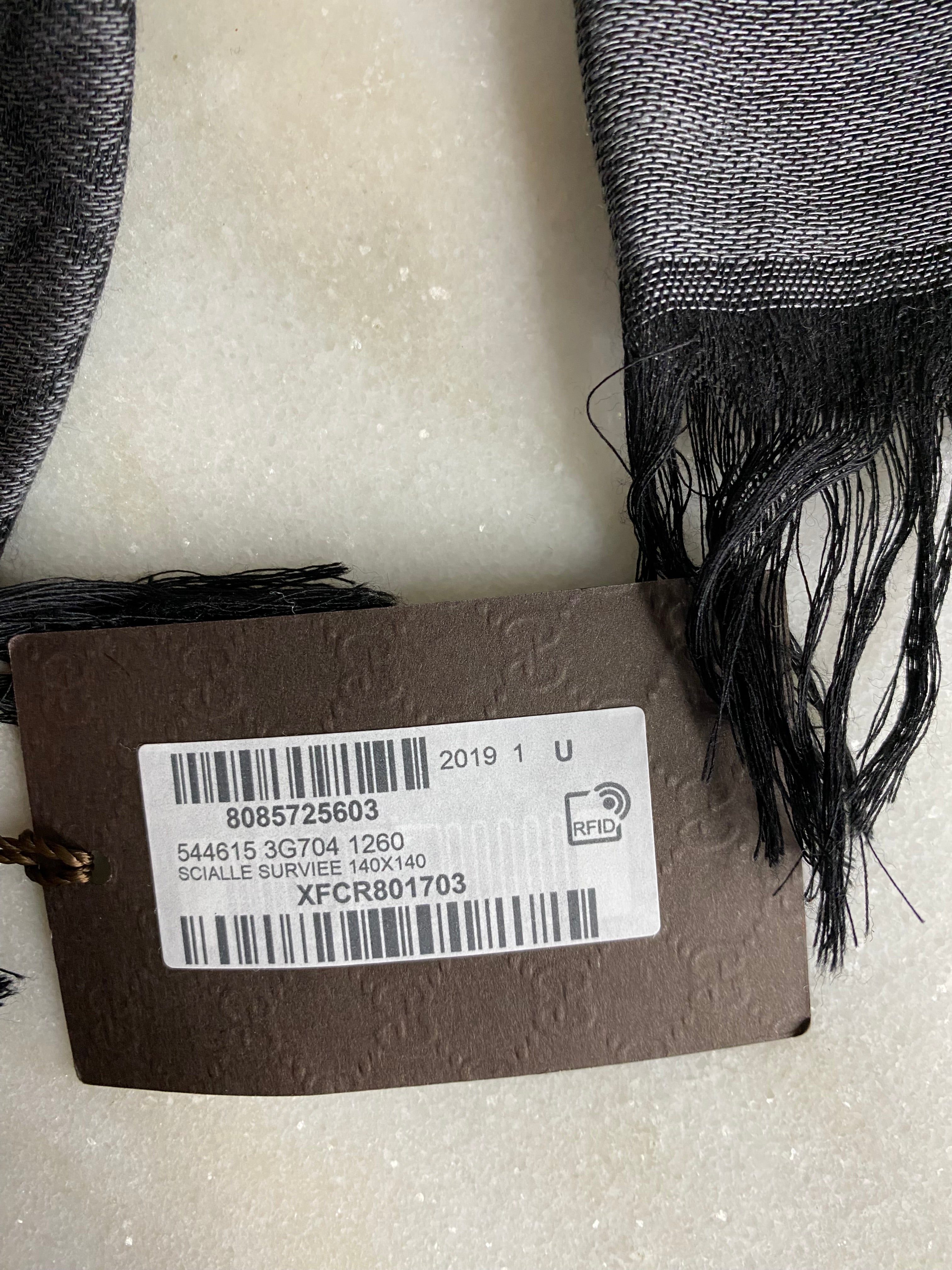 Gucci Greyish Scarf-Scarf-Gucci-The Closet Egypt