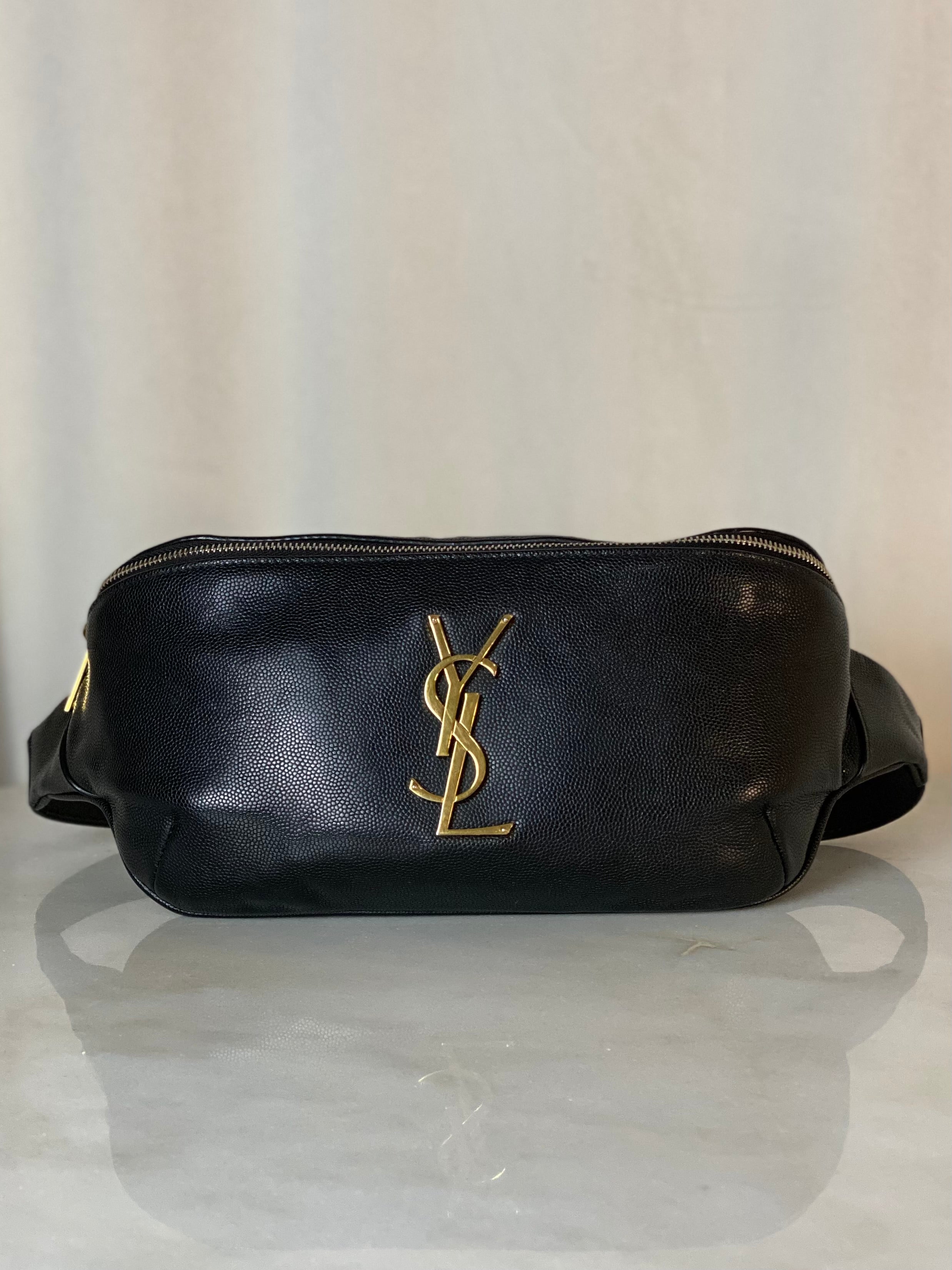 YSL Black Waist Bag