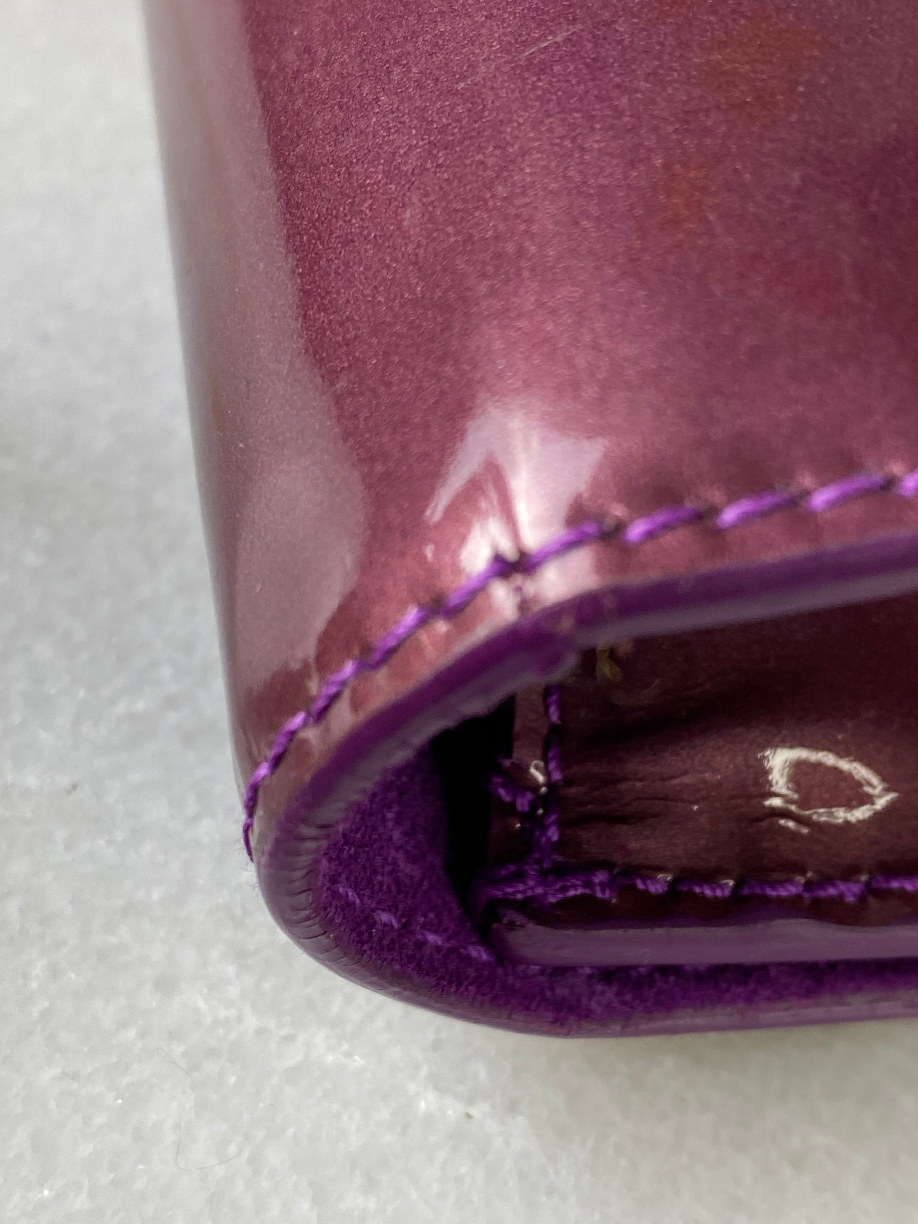 YSL Burgundy Belle De Jour Vernis Pouch