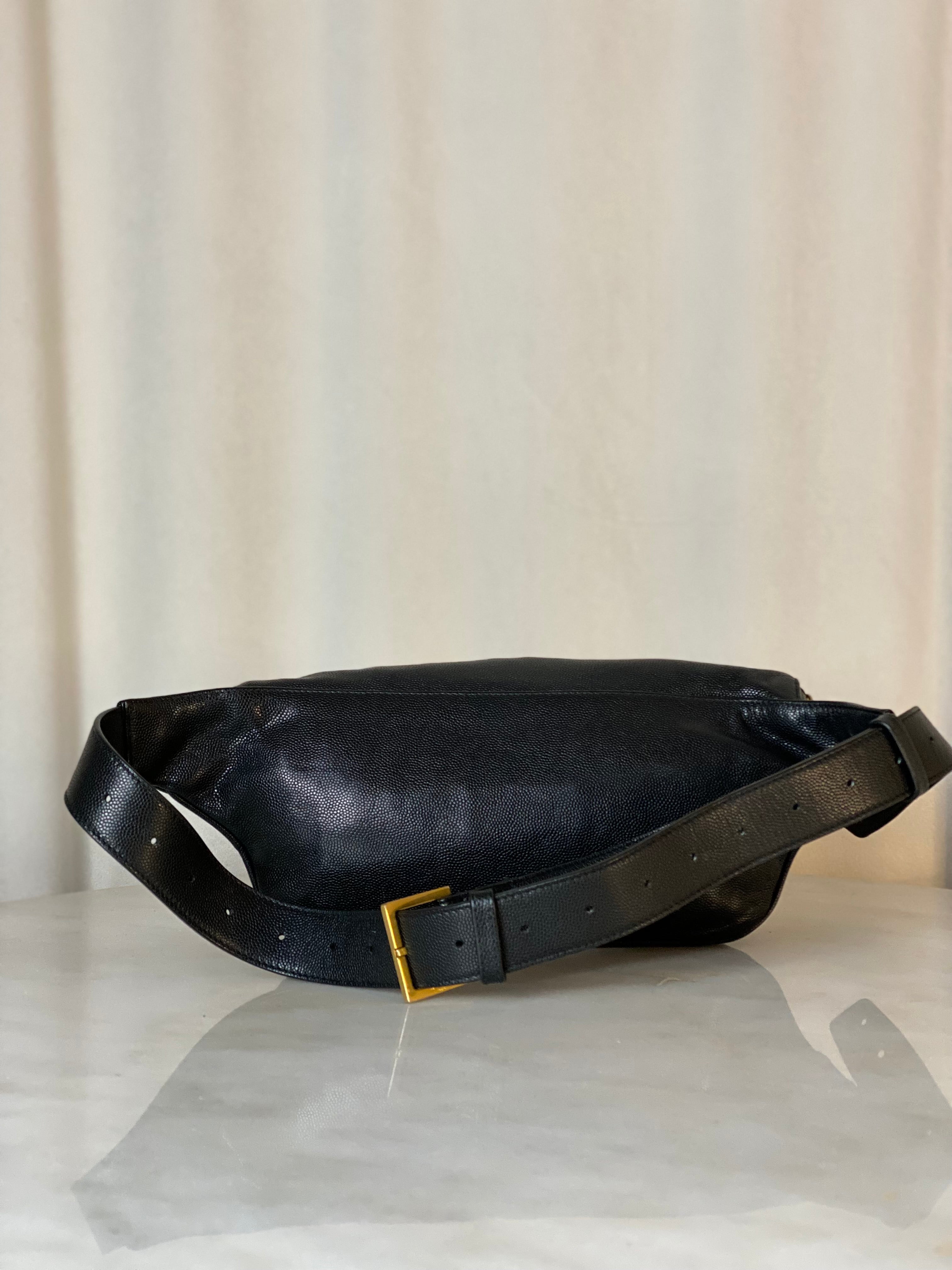 YSL Black Waist Bag