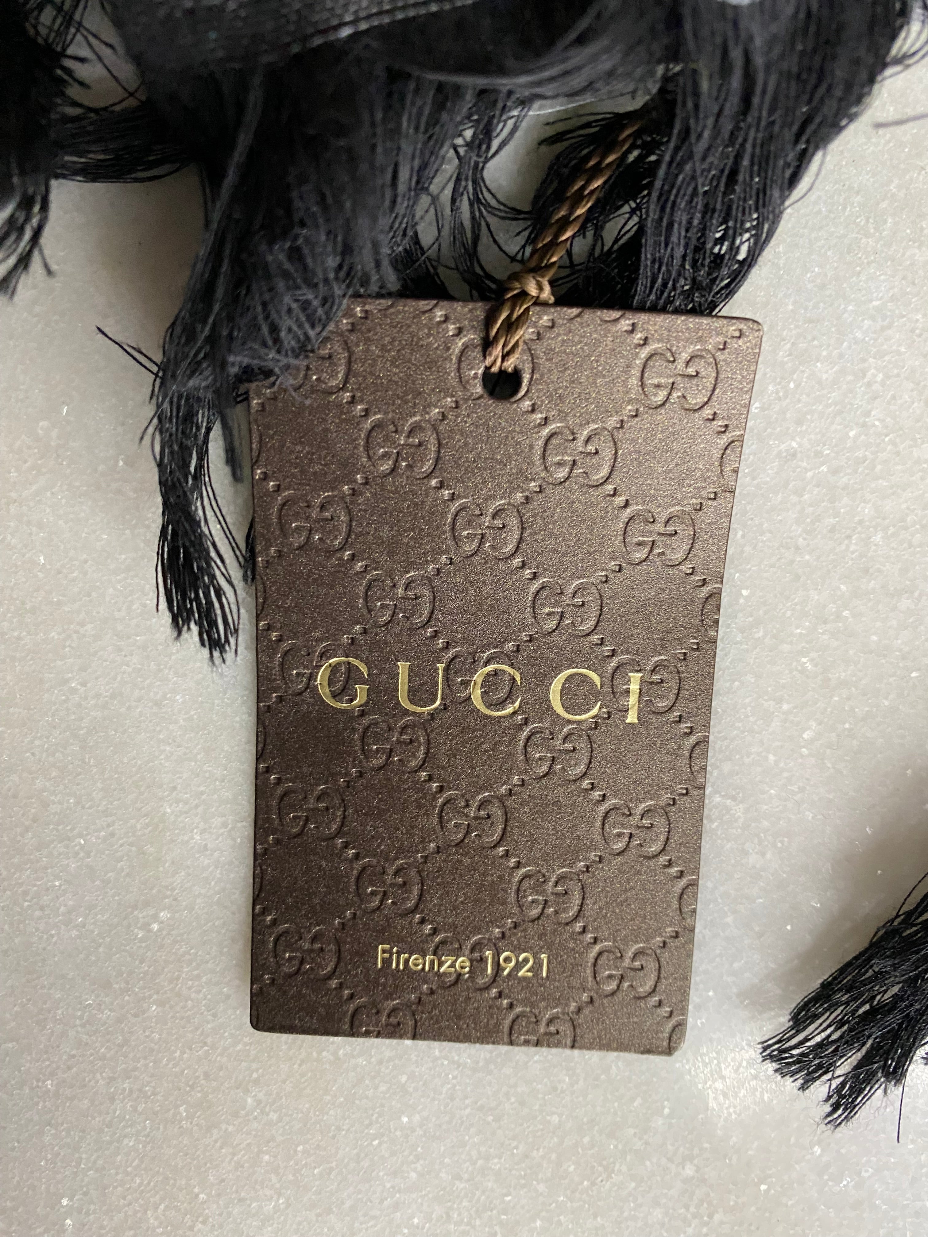 Gucci Greyish Scarf-Scarf-Gucci-The Closet Egypt