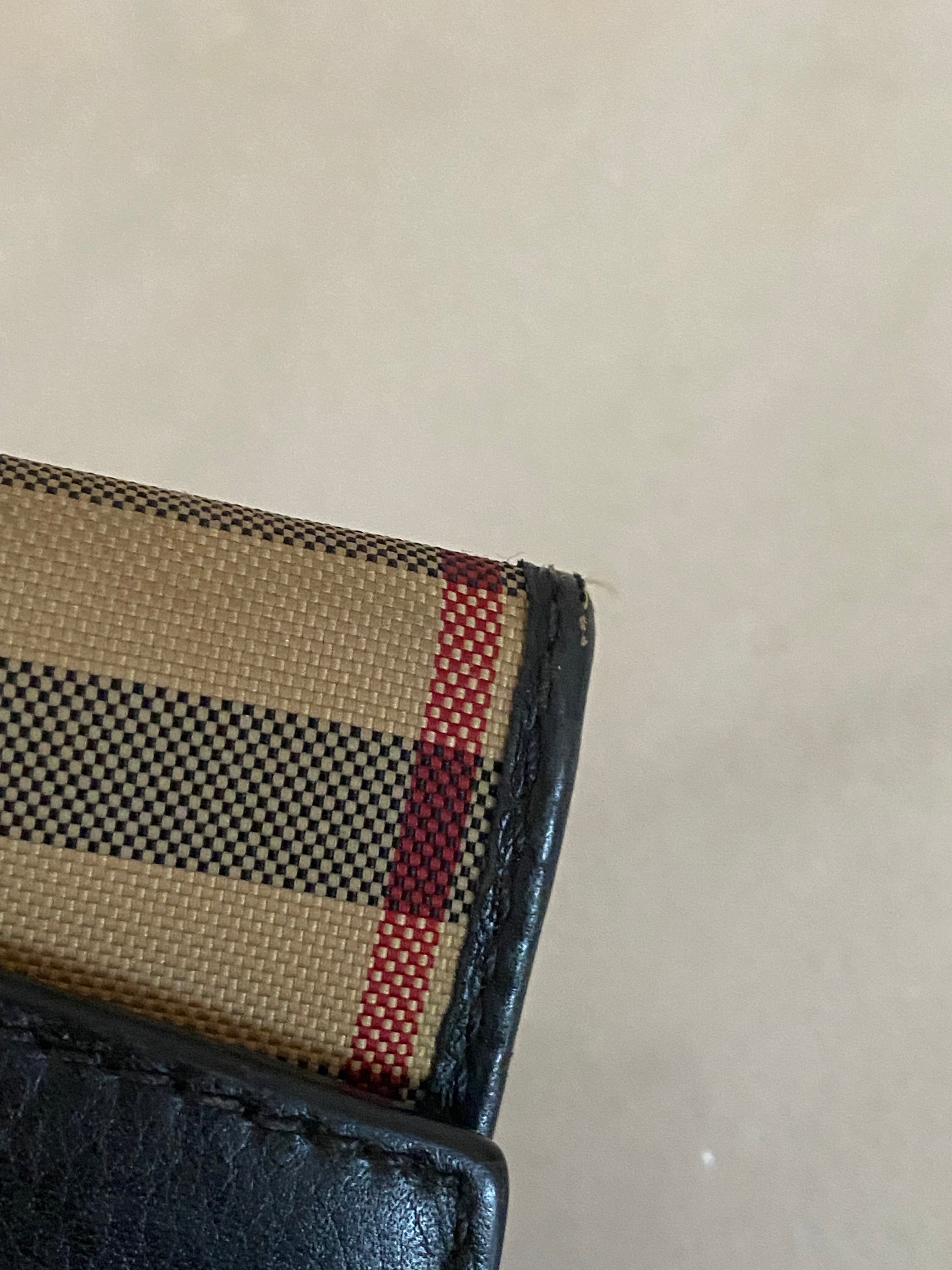 Burberry House Check Black Long Wallet-wallet-Burberry-The Closet Egypt