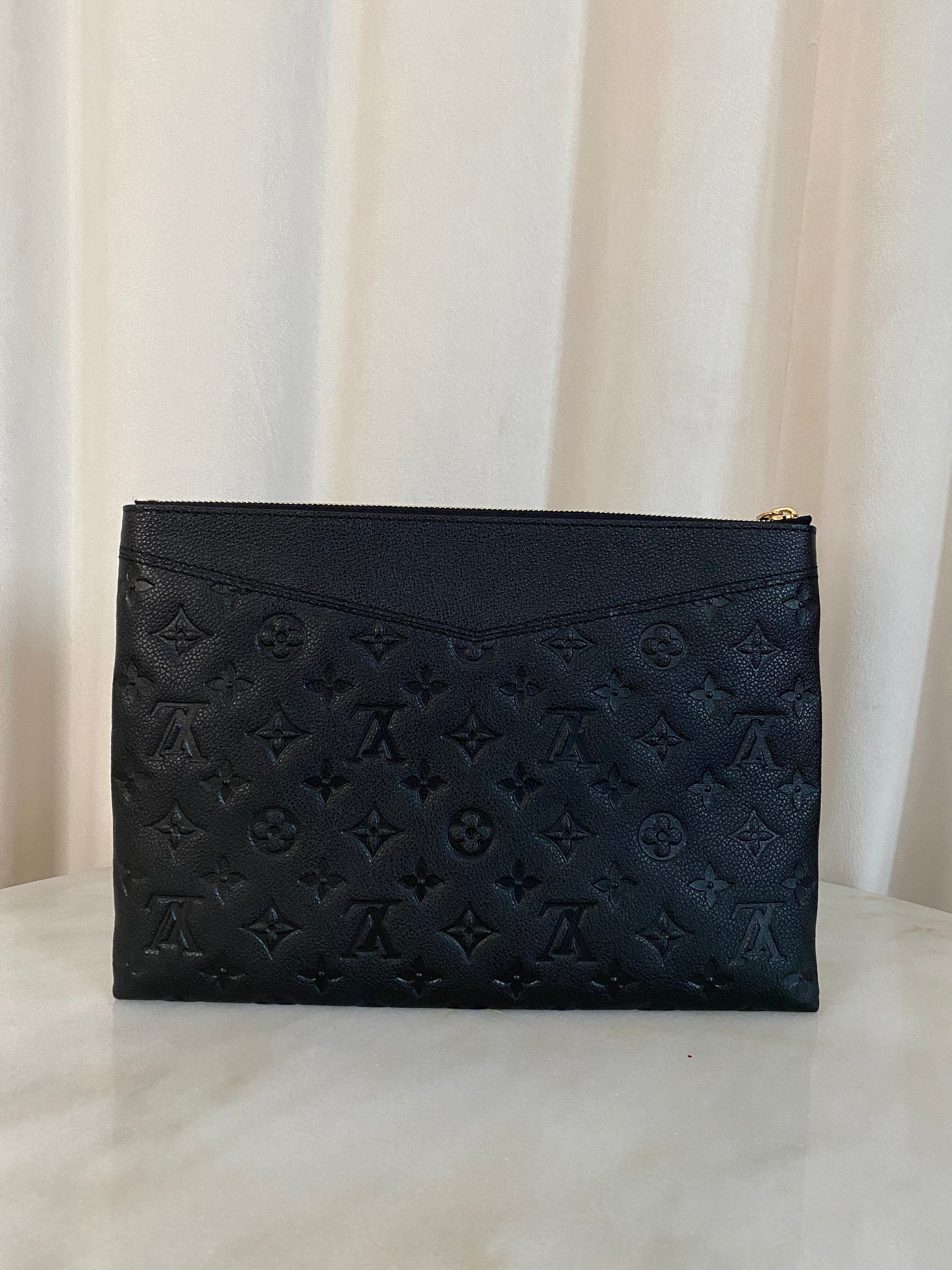 Louis Vuitton Black Empreinte Daily Pouch-Pouch-Louis Vuitton-The Closet Egypt