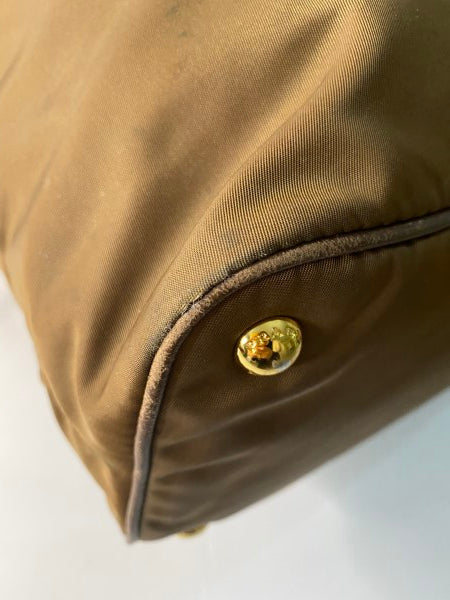 Prada Brown Waterproof Shoulder Bag-handbag-Prada-The Closet Egypt